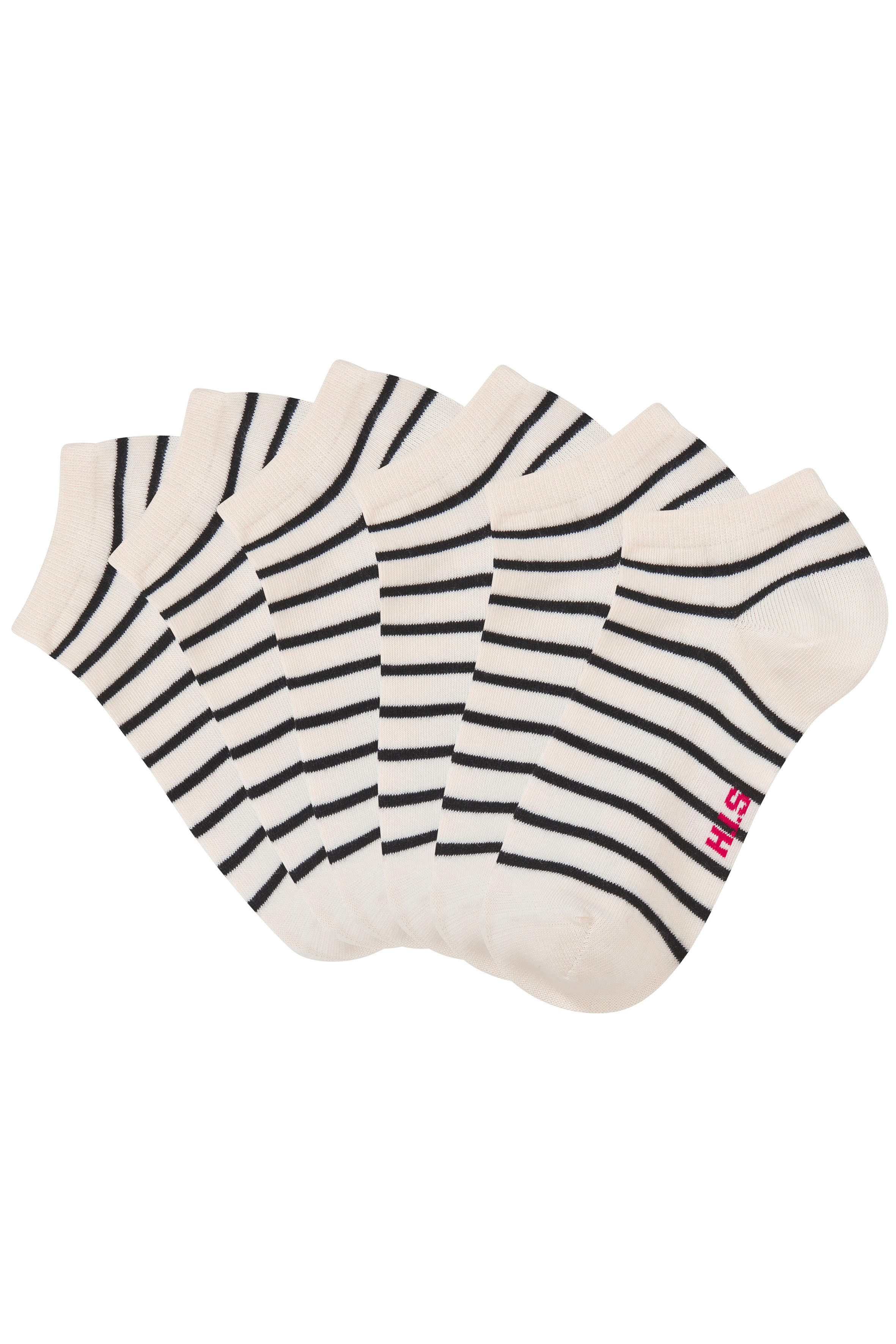 H.I.S Sneakersocken (Packung, 6-Paar) mit maritimen Design