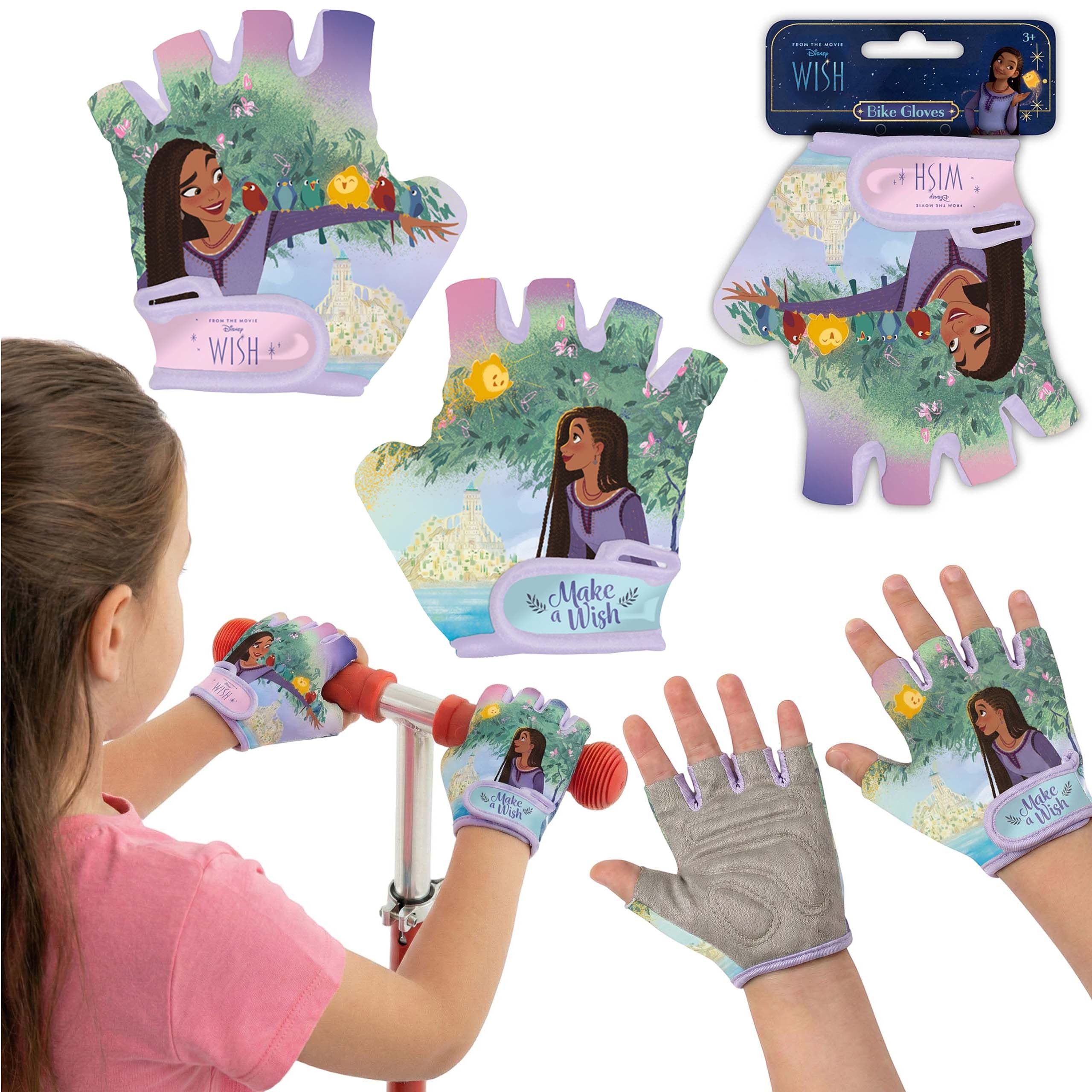 Disney Fahrradhandschuhe DISNEY WISH Asha Kinder-Fahrradhandschuhe Mädchen Fahrrad XS