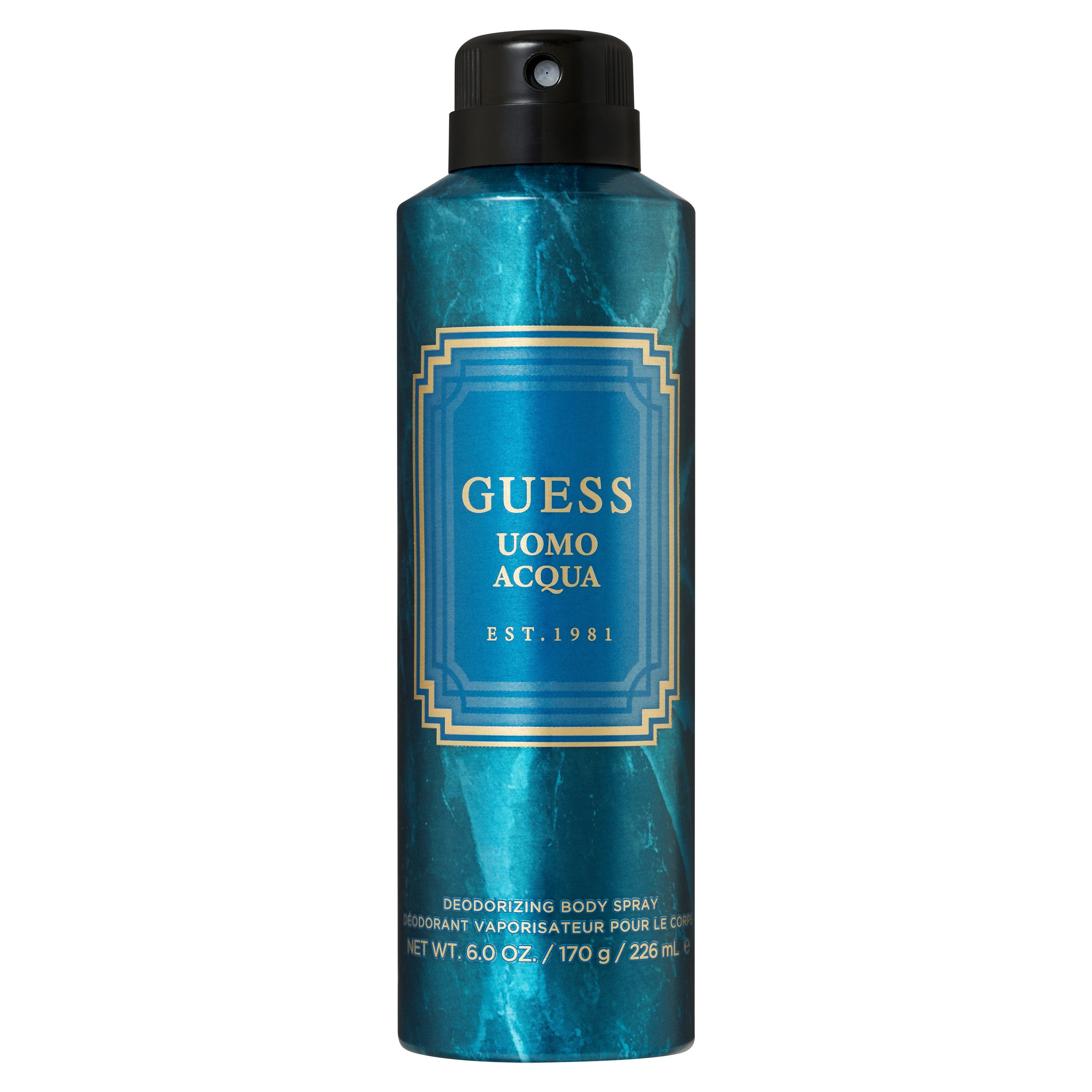 Guess Körperpflegemittel UOMO ACQUA DEO SPRAY, 6-tlg., holzig-aromatischer Duftcharakter