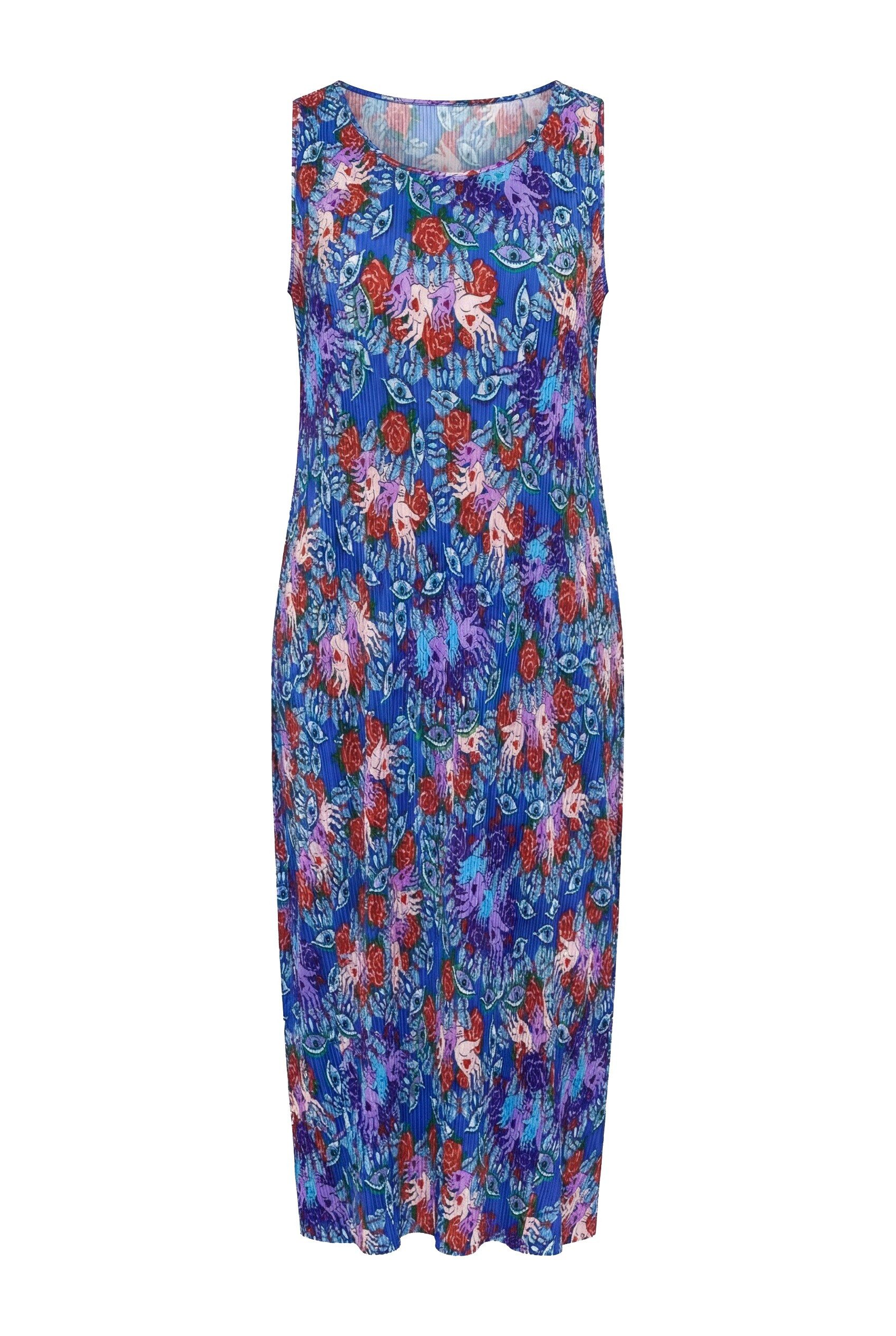 Angel of Style Jerseykleid Plisseekleid ärmellose A-Linie Maxilänge günstig online kaufen