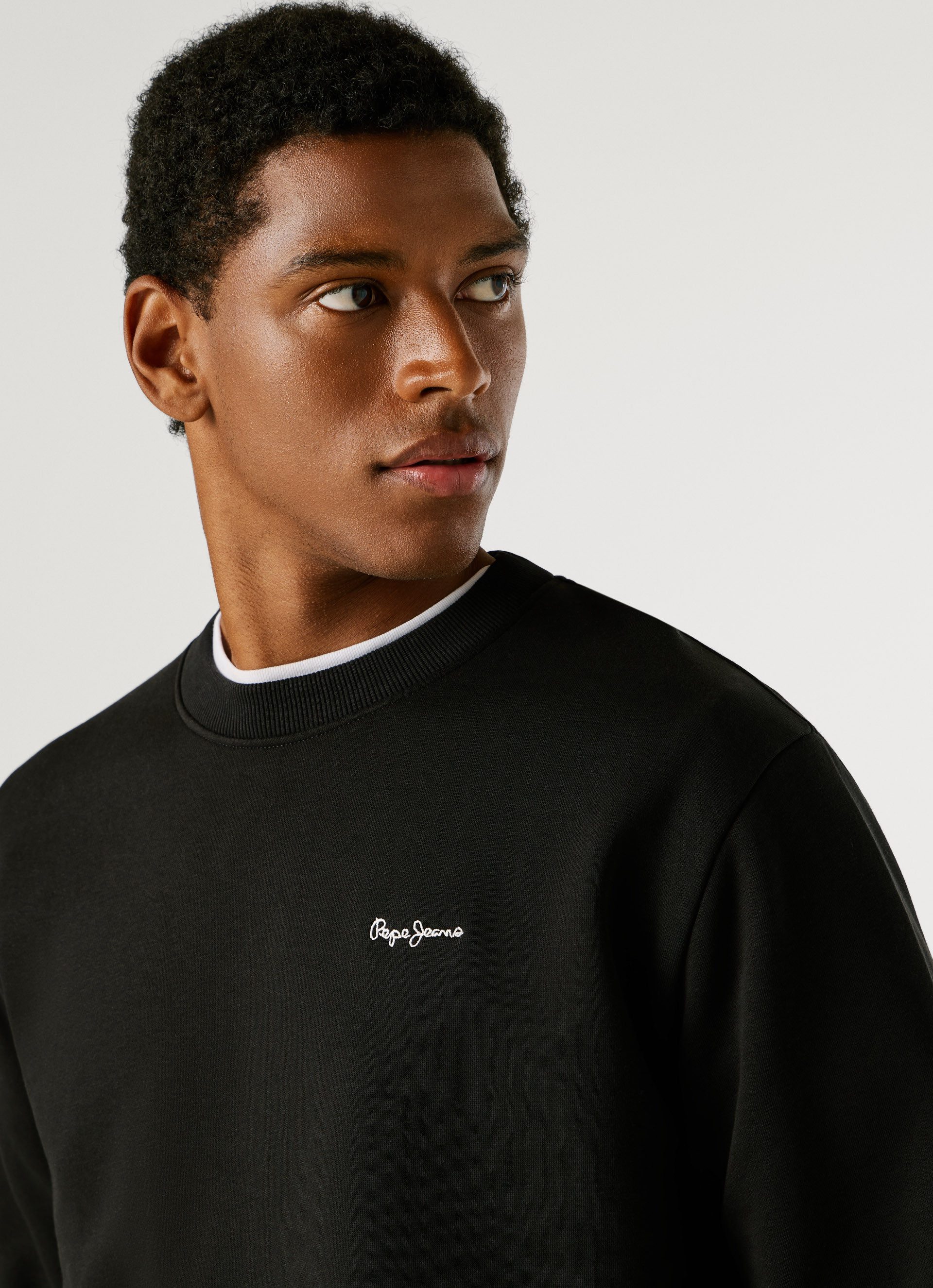 Pepe Jeans Sweatshirt GRIFFIN CREW mit Rundhals, Rippbündchen
