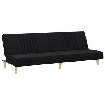 vidaXL Sofa Schlafsofa Schwarz Stoff