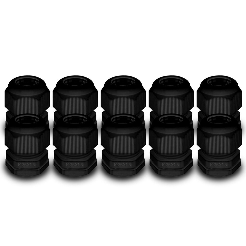 ARLI Kabeldurchfuhr Kabelverschraubung IP68 grau M12 M16 M20 M25 -, 40-tlg., 40er Set – Bild 4 von 5