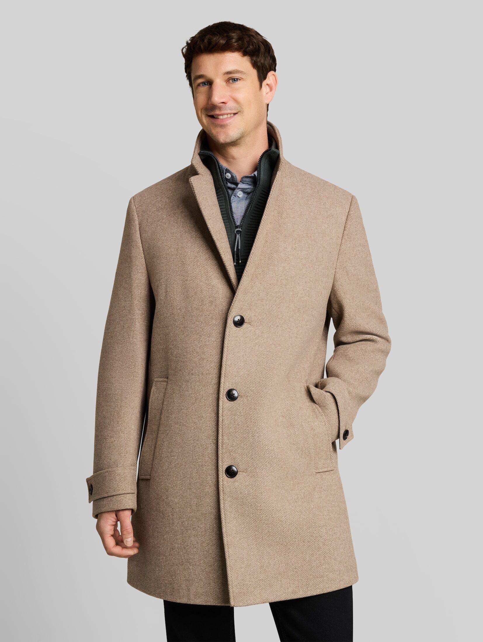 TOM TAILOR Wollmantel Jacken Wollmantel mit Reverskragen
