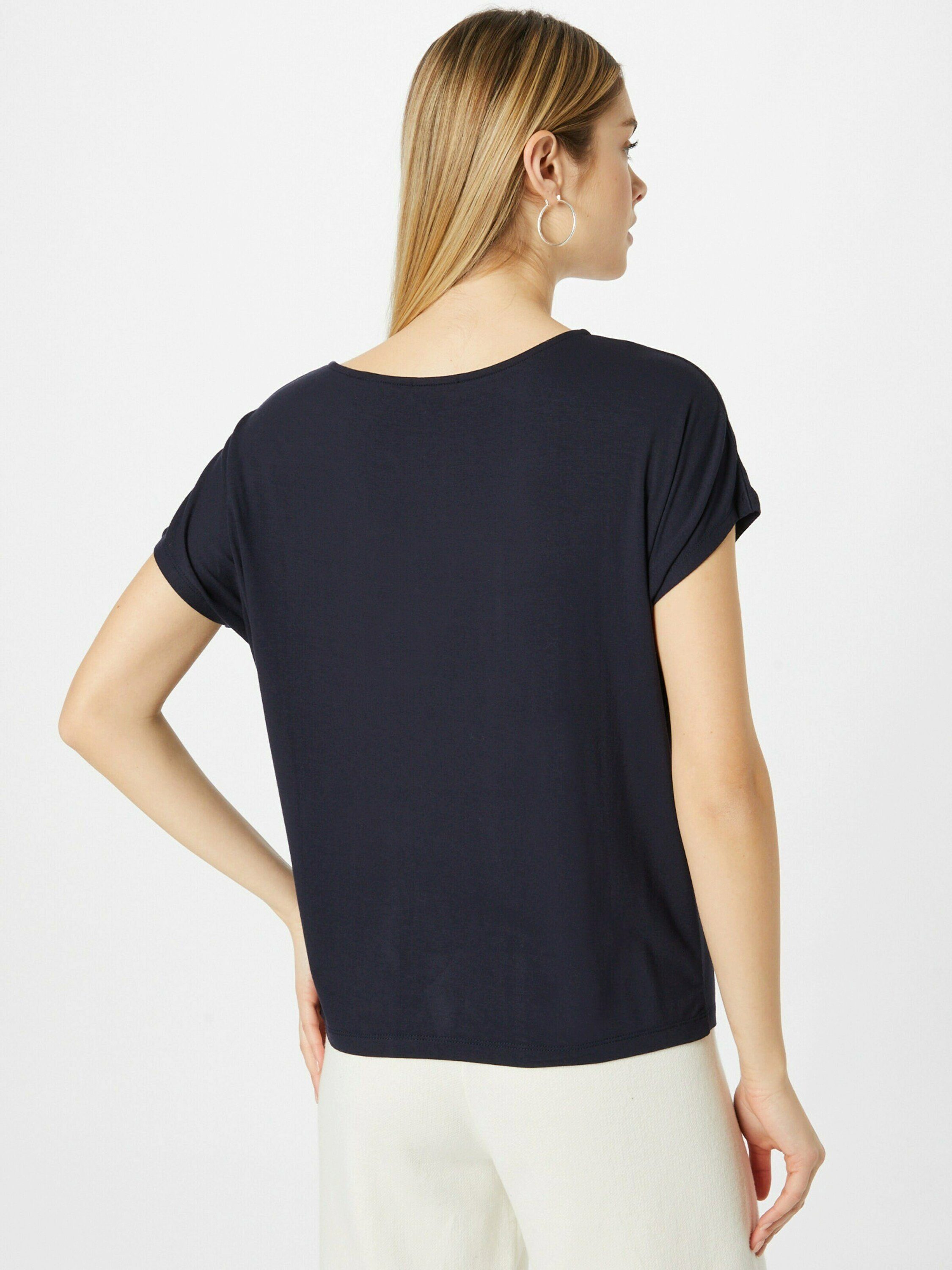 (1-tlg) Plain/ohne s.Oliver blau Details T-Shirt