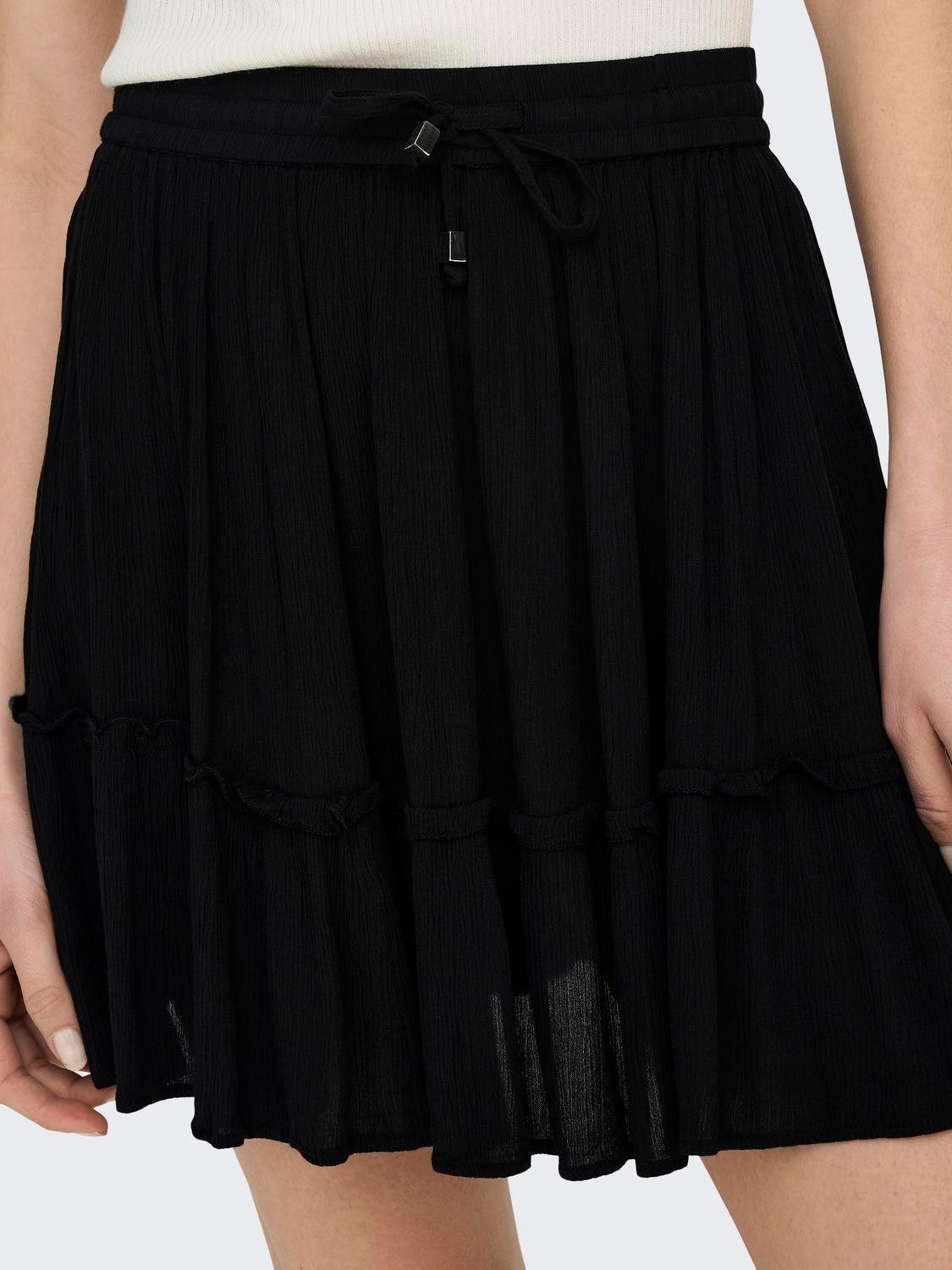 ONLY Minirock ONLIBIZA LIFE SHORT SKIRT WVN NOOS mit Volant günstig online kaufen