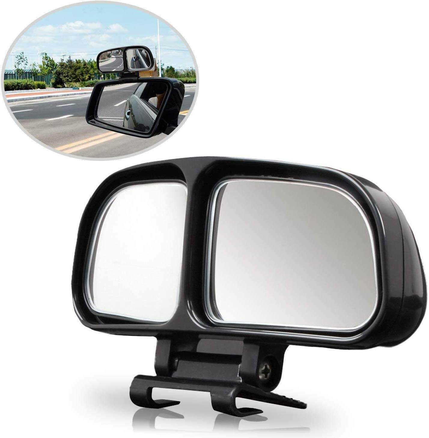 CarStyling Spiegelaufsatz 3D Weitwinkel toter Winkel Spiegel Aufsatz Doppelspiegel Zusatzspiegel