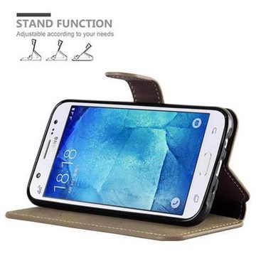 Cadorabo Handyhülle Samsung Galaxy J5 2015 Samsung Galaxy J5 2015, Klappbare Handy Schutzhülle - Hülle - mit Standfunktion und Kartenfach