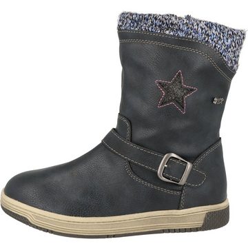 Indigo Mädchen Schuhe Stern 354-005 Tex Winterstiefel Boots gefüttert Navy Winterstiefel