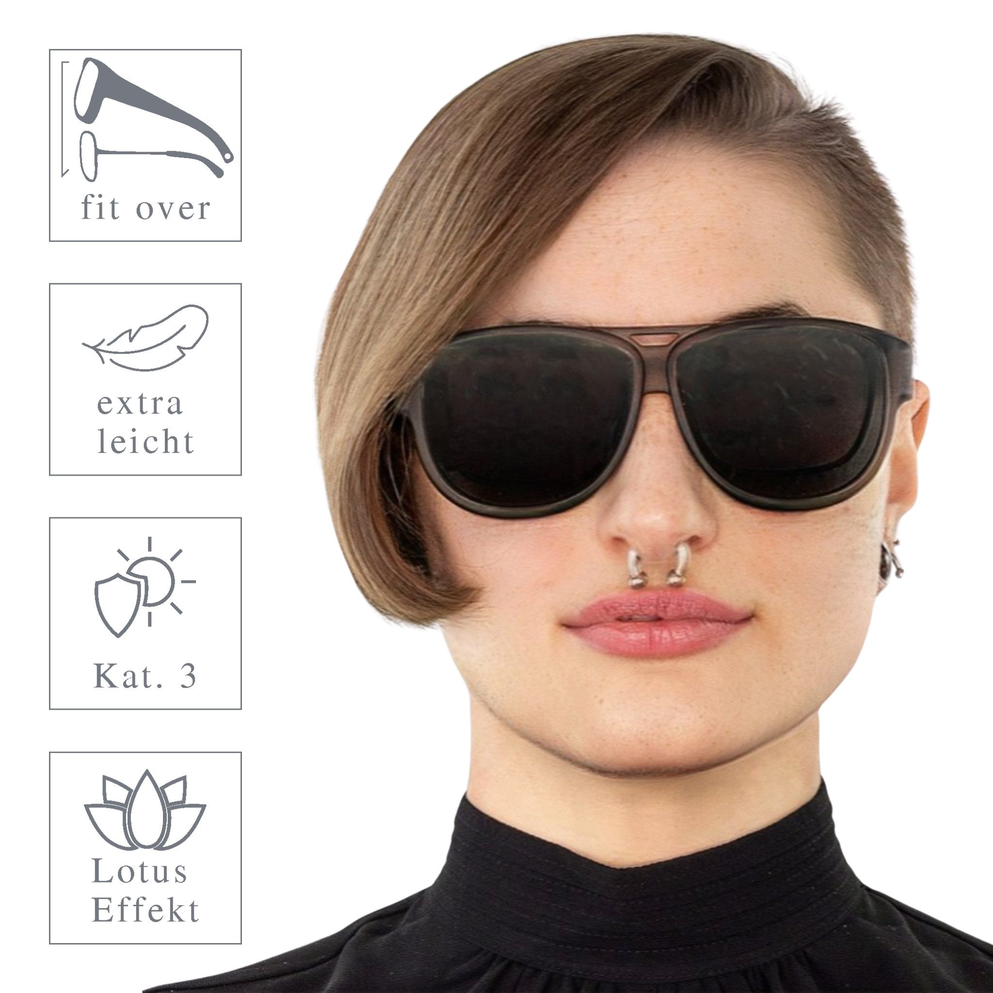 ActiveSol Sonnenbrille Überziehsonnenbrille El Pavana Lotusbeschichtung – Bild 4 von 5