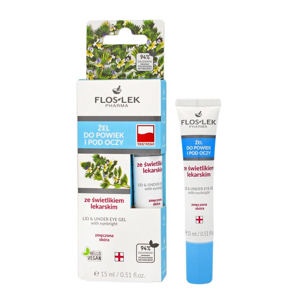 Floslek Körperpflegemittel FLOSLEK Pharma Lid- & Unteraugengel mit Augentrost