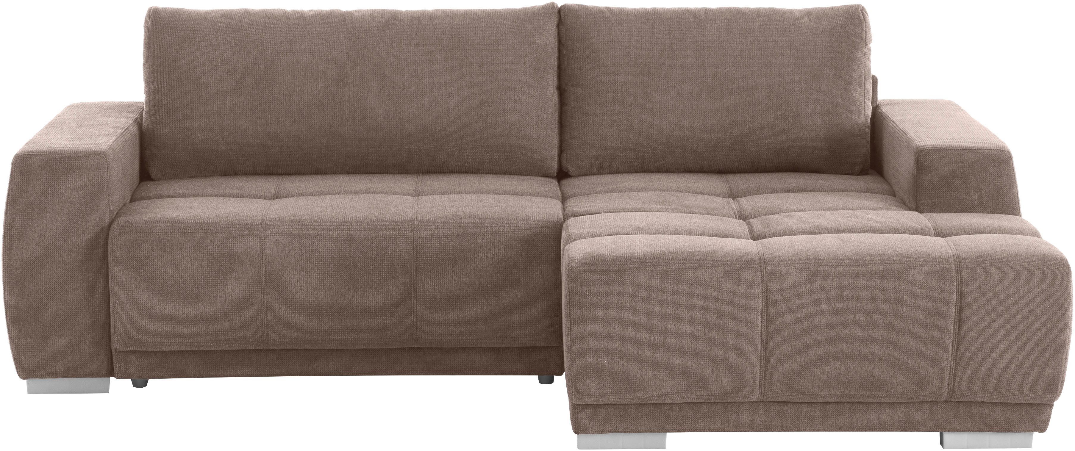 Home affaire Ecksofa Bolero L-Form, wahlweise mit Bettfunktion & Bettkasten