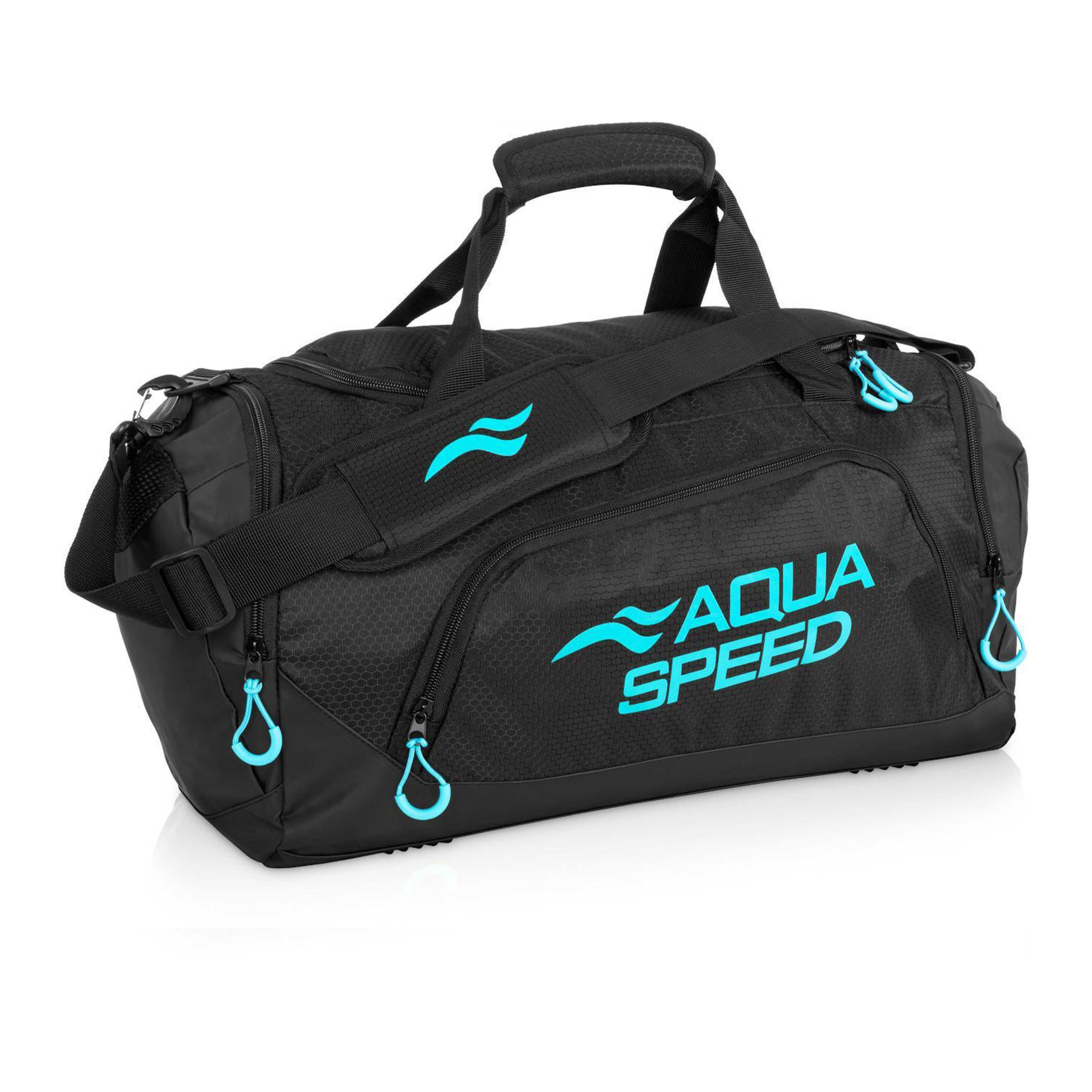 Aqua Speed Sporttasche Duffle Bag M 34L Training Fitness Schwimmen Pool Komfort 74 (Trainings Tasche mit Griffsystem und komfortablem Tragegefühl), Zweiwege Reißverschluss ermöglicht schnellen Zugriff auf Inhalt