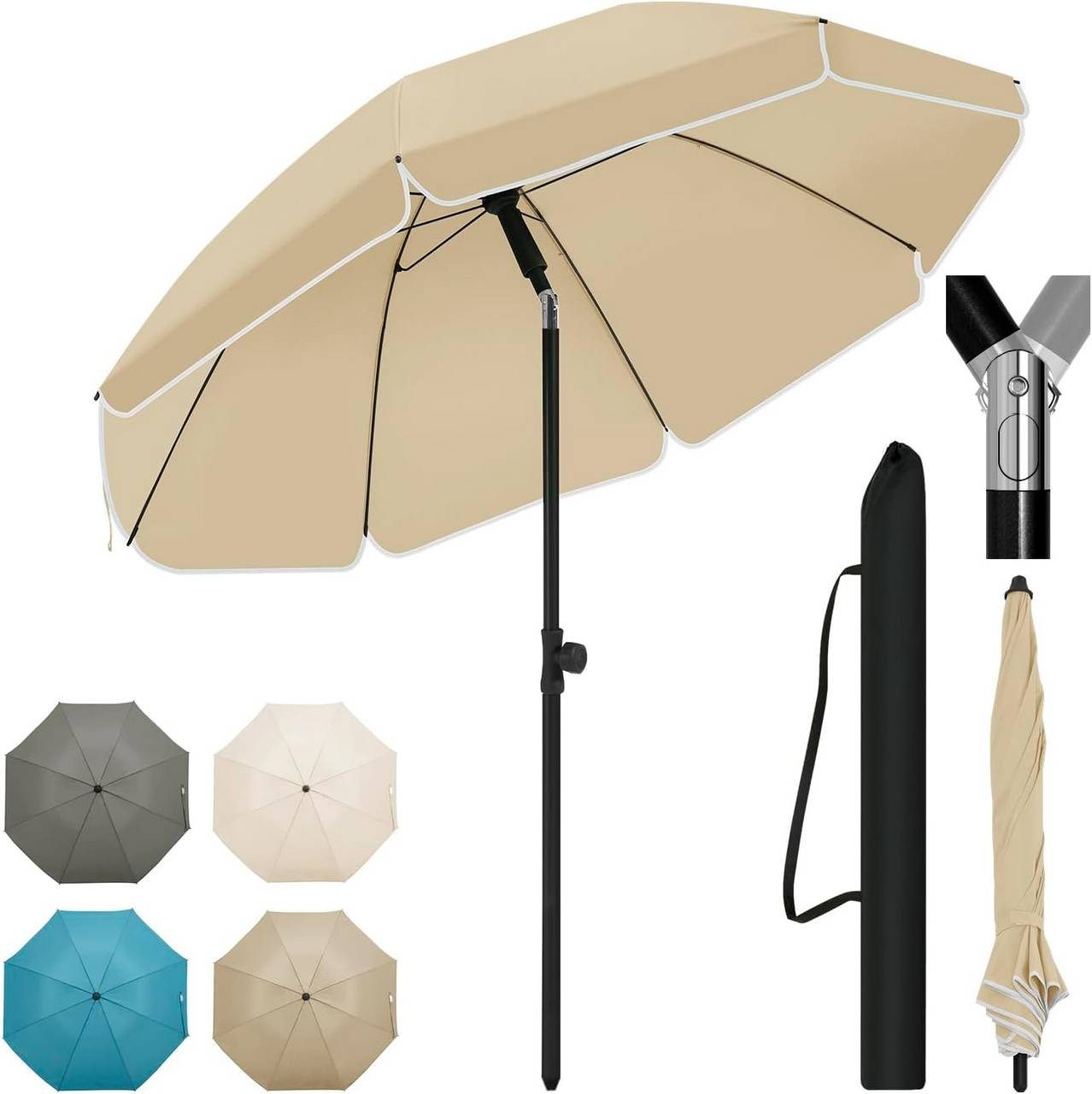 Woltu Esszimmerstuhl, Strandschirm UV-beständig, höhenverstellbar, 45° günstig online kaufen