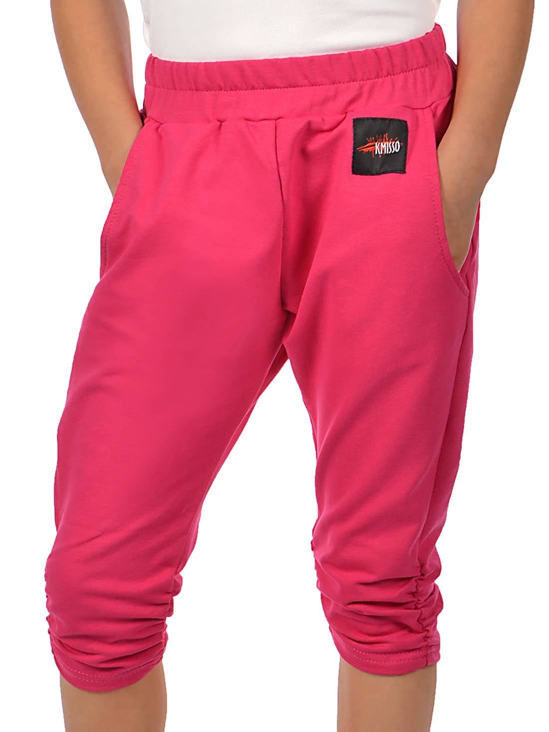 KMISSO Shorts Mädchen Capri Shorts Hose (1-tlg) casual Pink