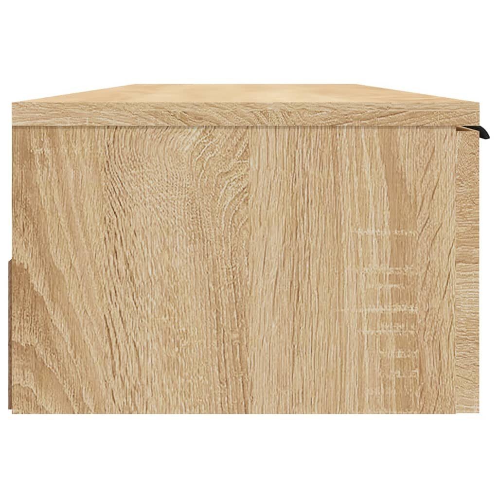 Wandregal Holzwerkstoff 102x30x20 furnicato Sonoma-Eiche cm Wandschrank