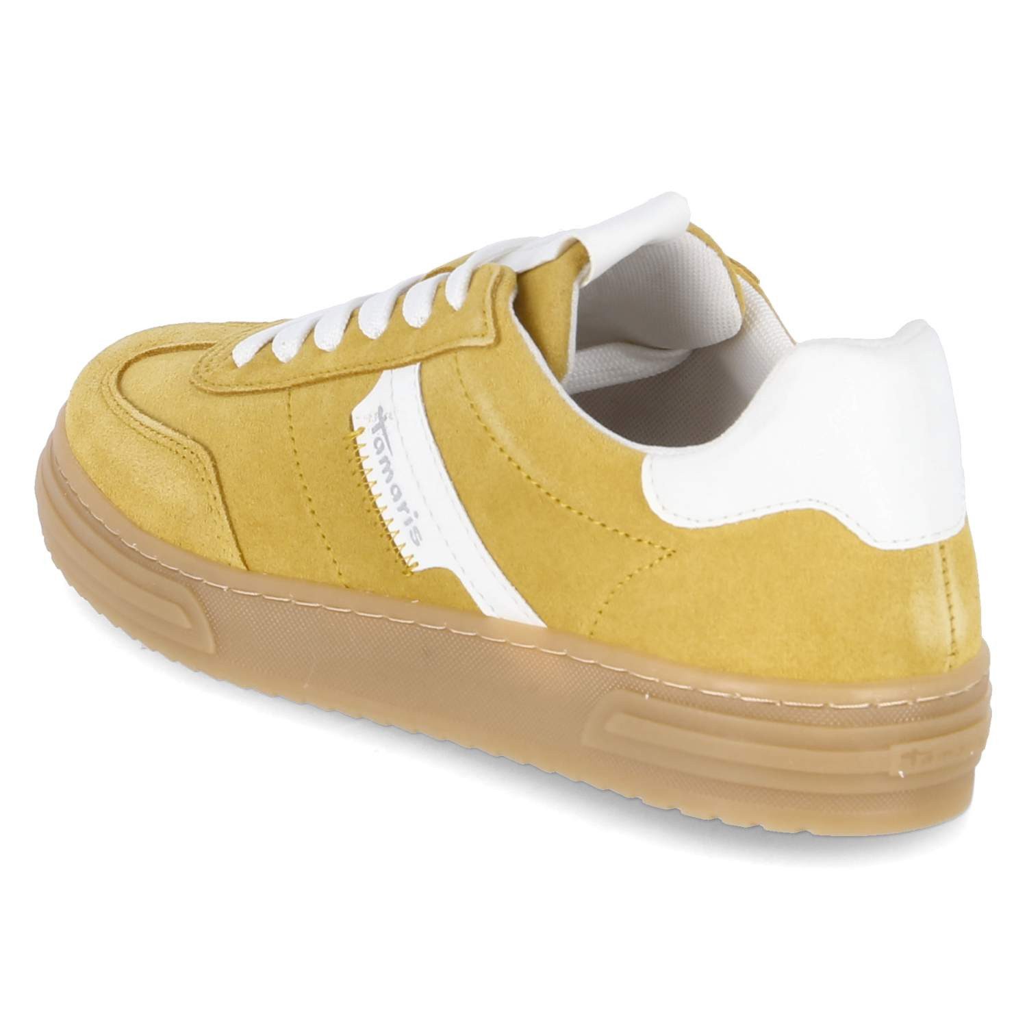 Tamaris Tamaris 1-23788-42-6A0 Damen Leder und Synthetik yellow Schnürschuh