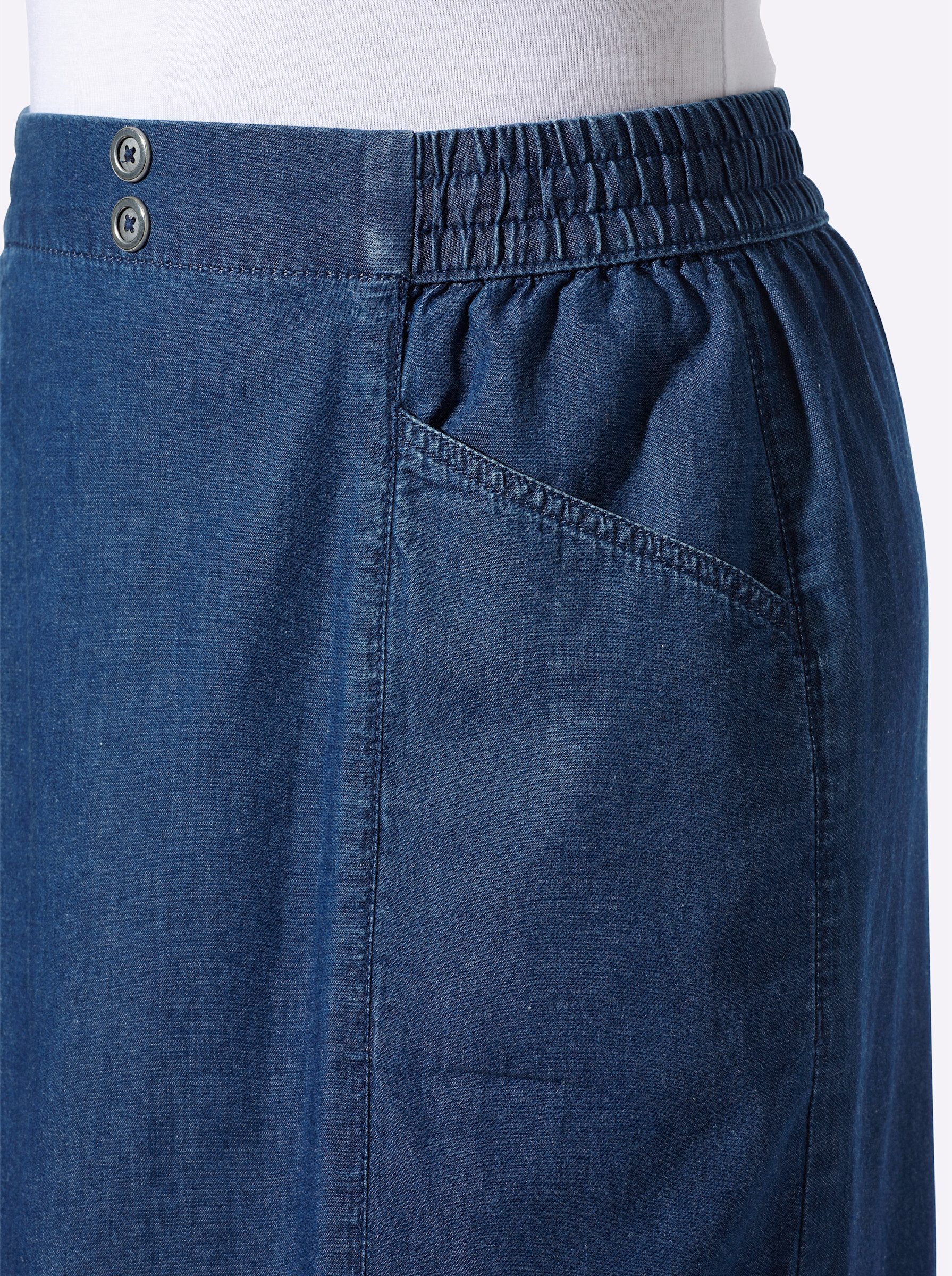 Sieh an! A-Linien-Rock Jeans-Rock – Bild 5 von 5