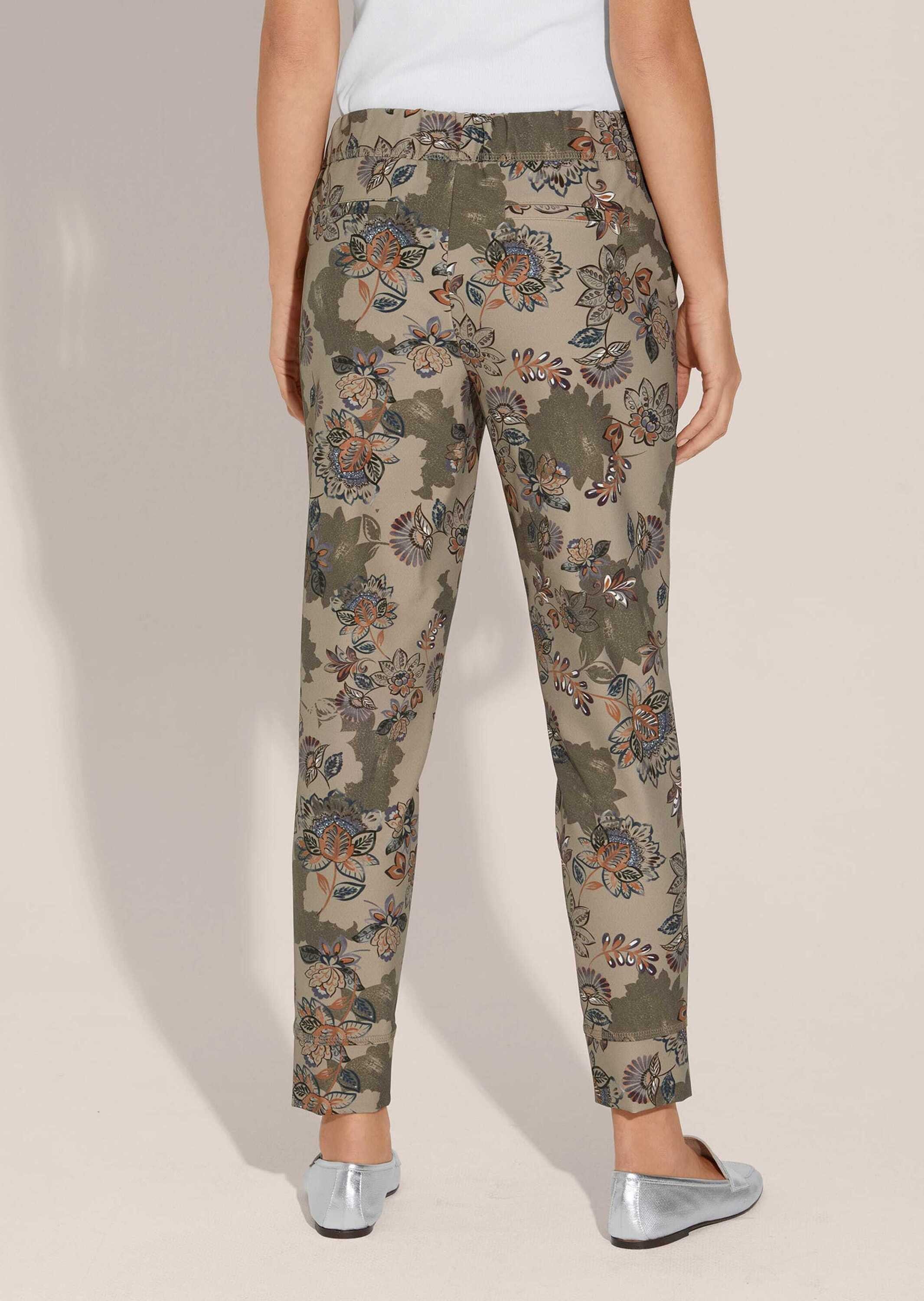 MADELEINE Jogger Pants Hose mit Blumenmuster