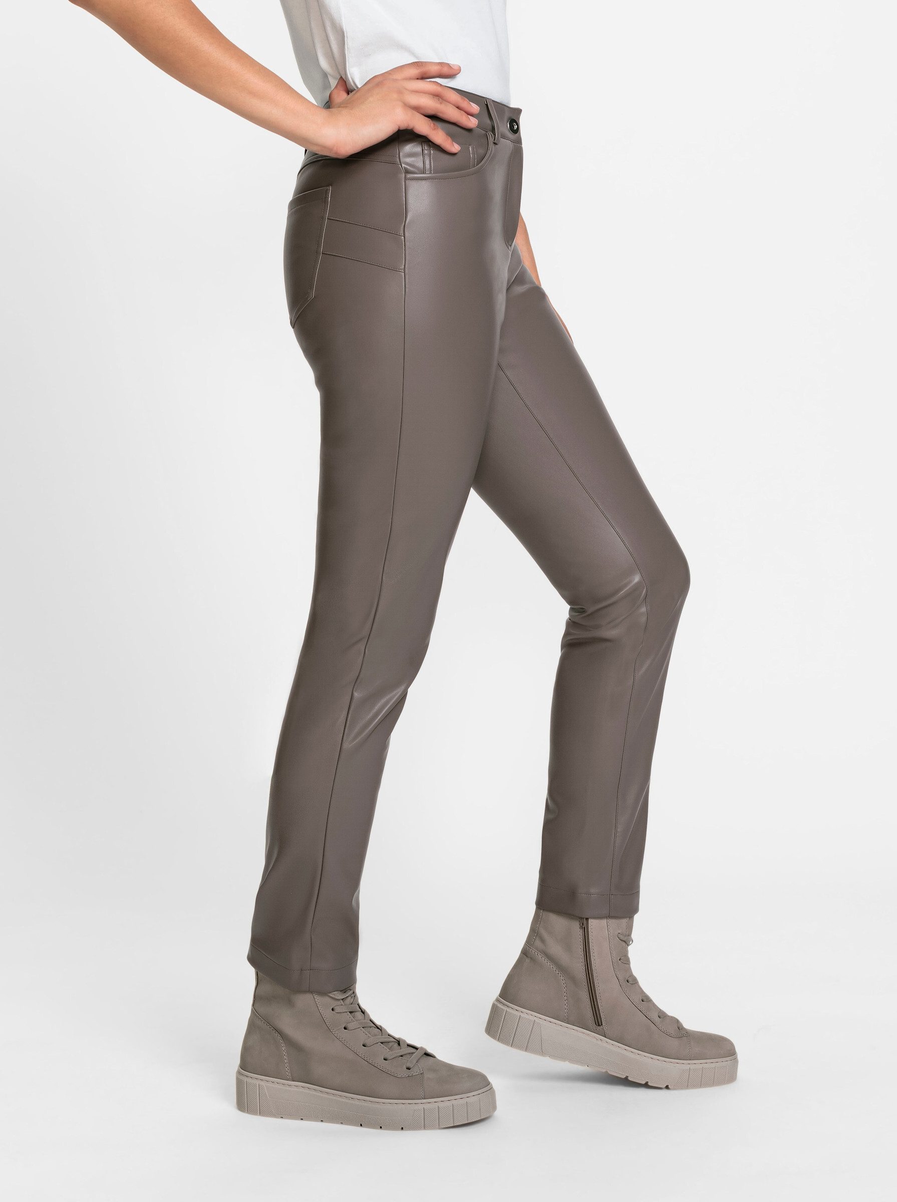 Witt Jerseyhose Lederimitat-Hose Innenbeinlänge ca. 69 günstig online kaufen