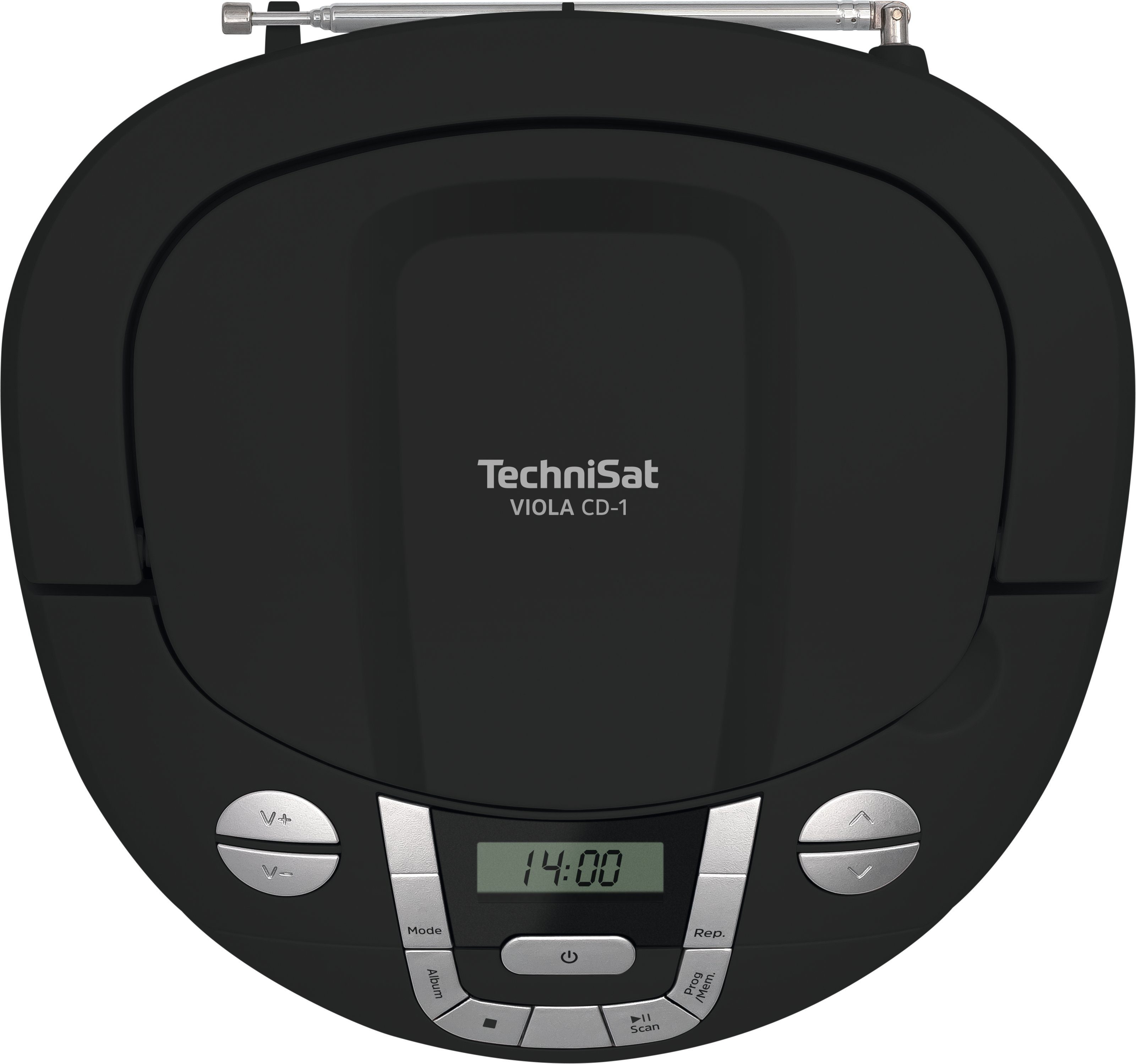 UKW-Radio (Bluetooth, und VIOLA PLL), CD-1 TechniSat Batteriebetrieb) CD-Player Schwarz Netz- (mit tragbarer