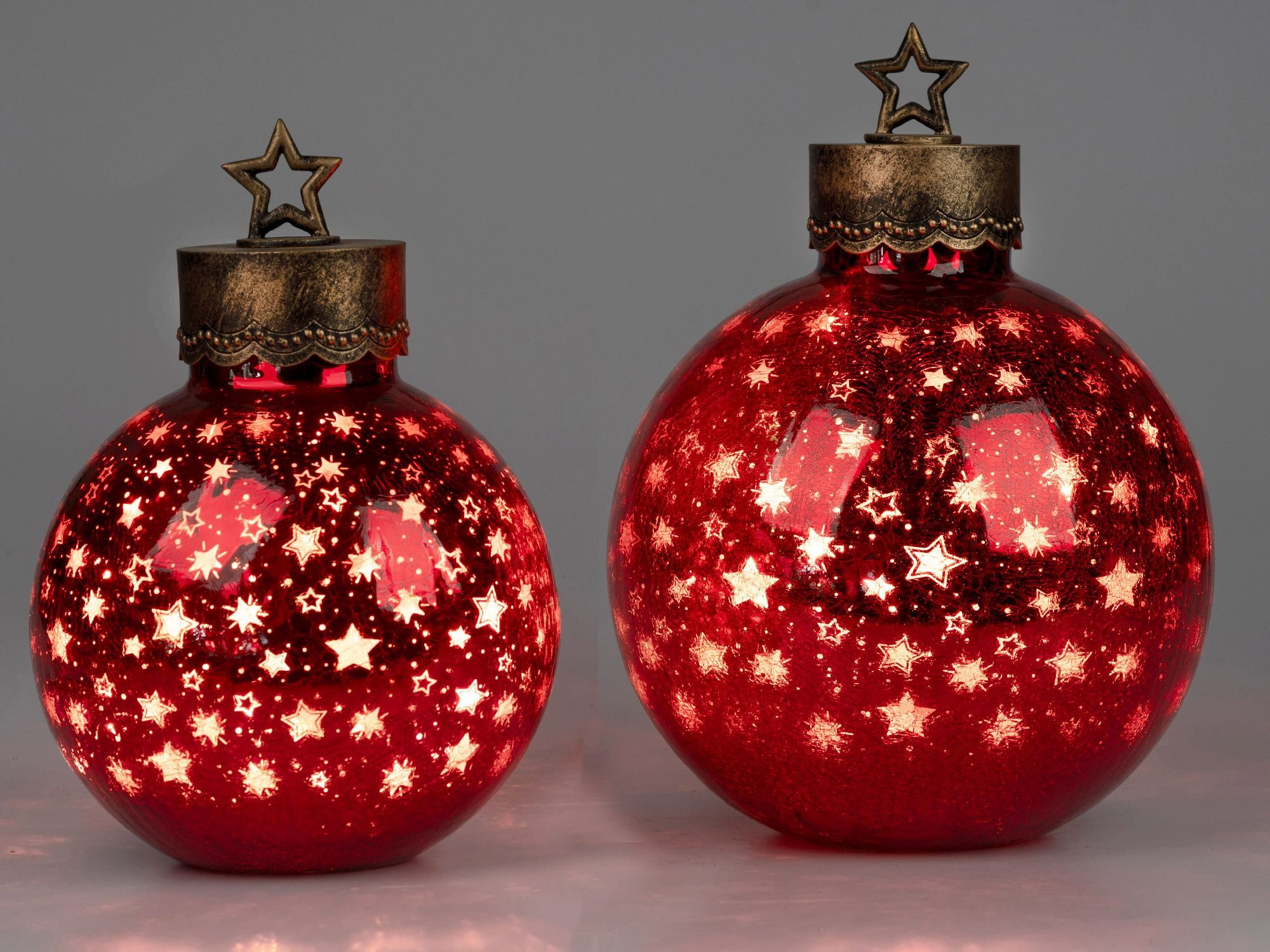 formano Tischleuchte Sterne, LED, Mit Timerfunktion, Rot, Sterne, H: 30cm