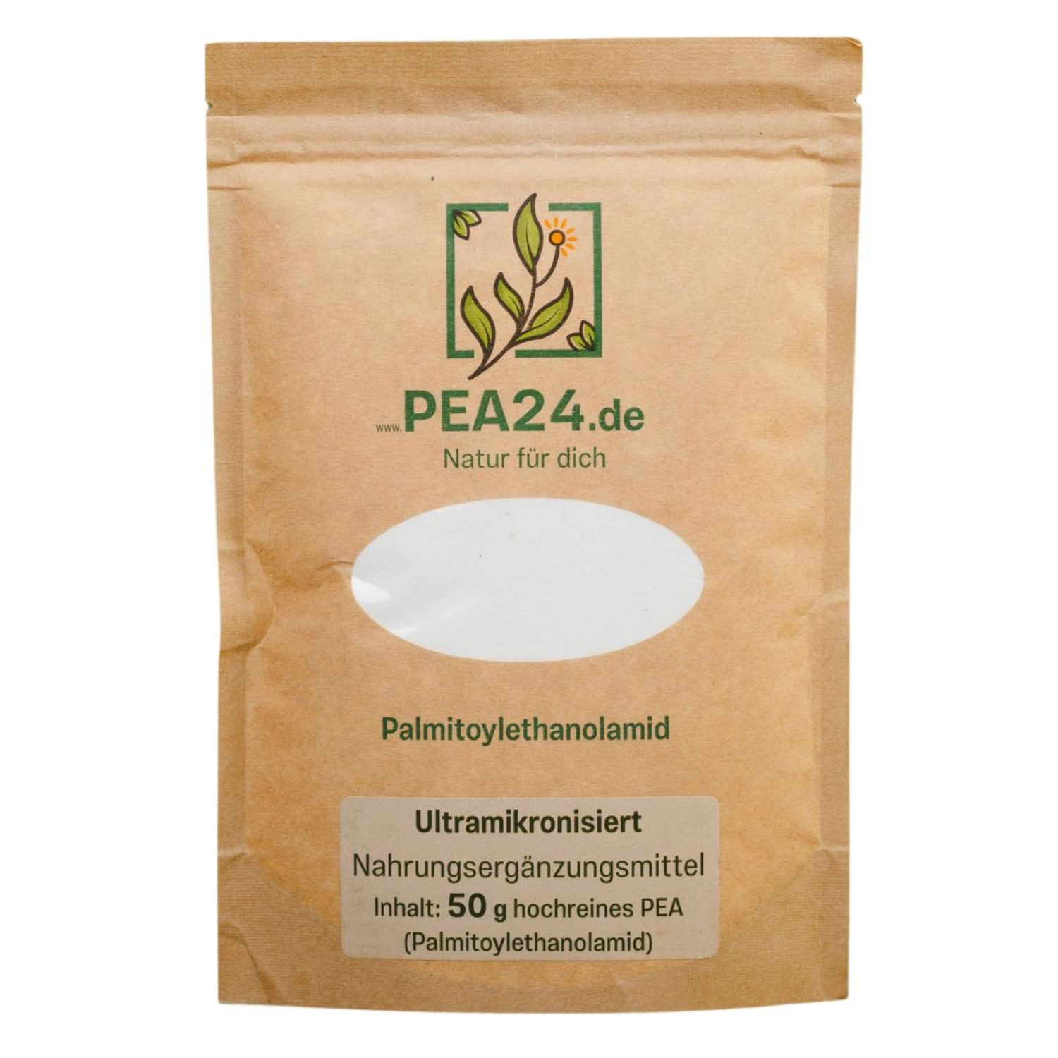 PEA24 PEA (Palmitoylethanolamid) Pulver ultramikronisiert 50g Pulver, 50 g