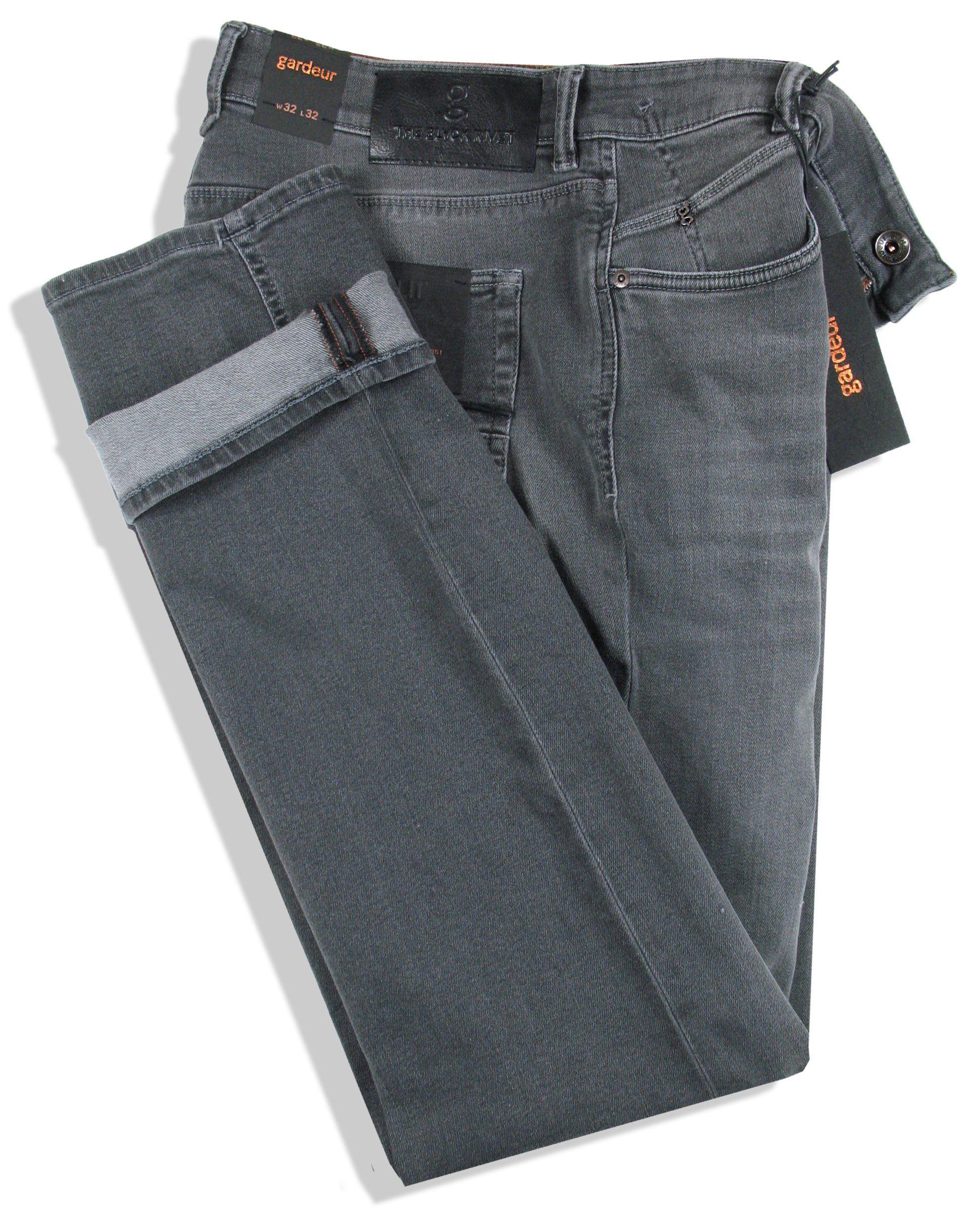 Herren Jeans Atelier GARDEUR 5-Pocket-Jeans Bennet Black Rivet Edition