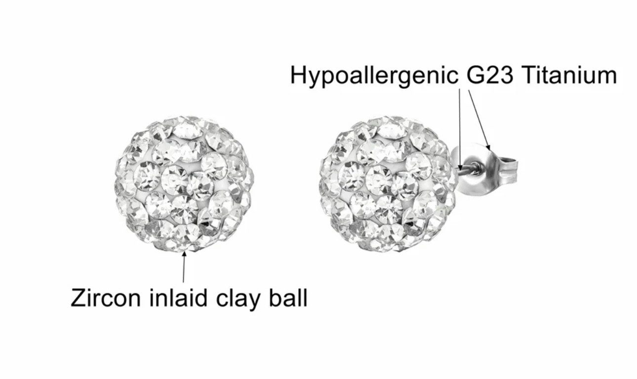Karisma Schmuck Paar Ohrstecker Damen Titan Steg G23 Ohrring Kristallen Ant günstig online kaufen