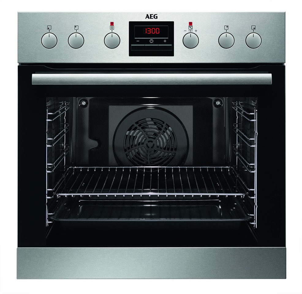 AEG Einbaubackofen Serie 6000 EPS33102ZM, mit Teleskopauszug nachrüstbar, Pyrolyse-Selbstreinigung, Antifinger, Leichtreinigungsausstattung, Temperaturvorschlag