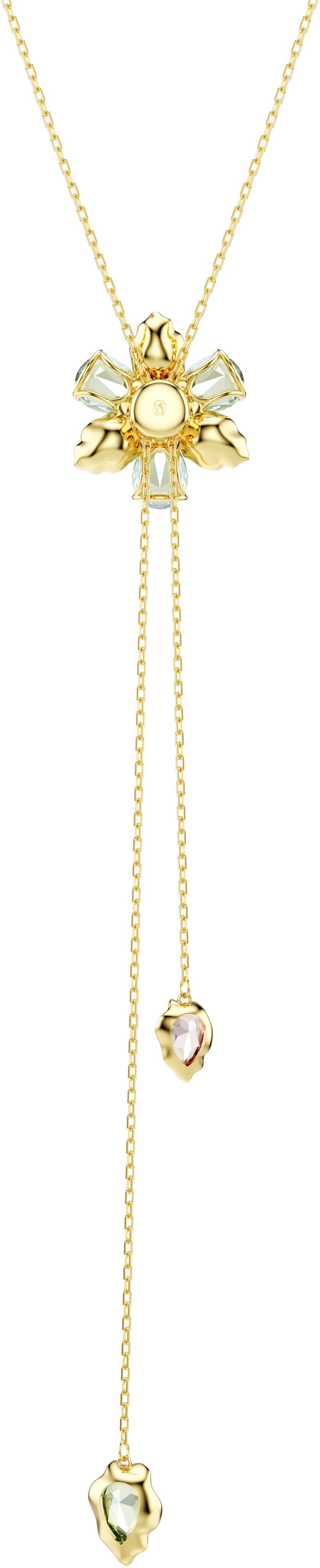 Swarovski Y-Kette Schmuck Geschenk Idyllia Y-Anhänger Blume, mit Swarovski® Kristall