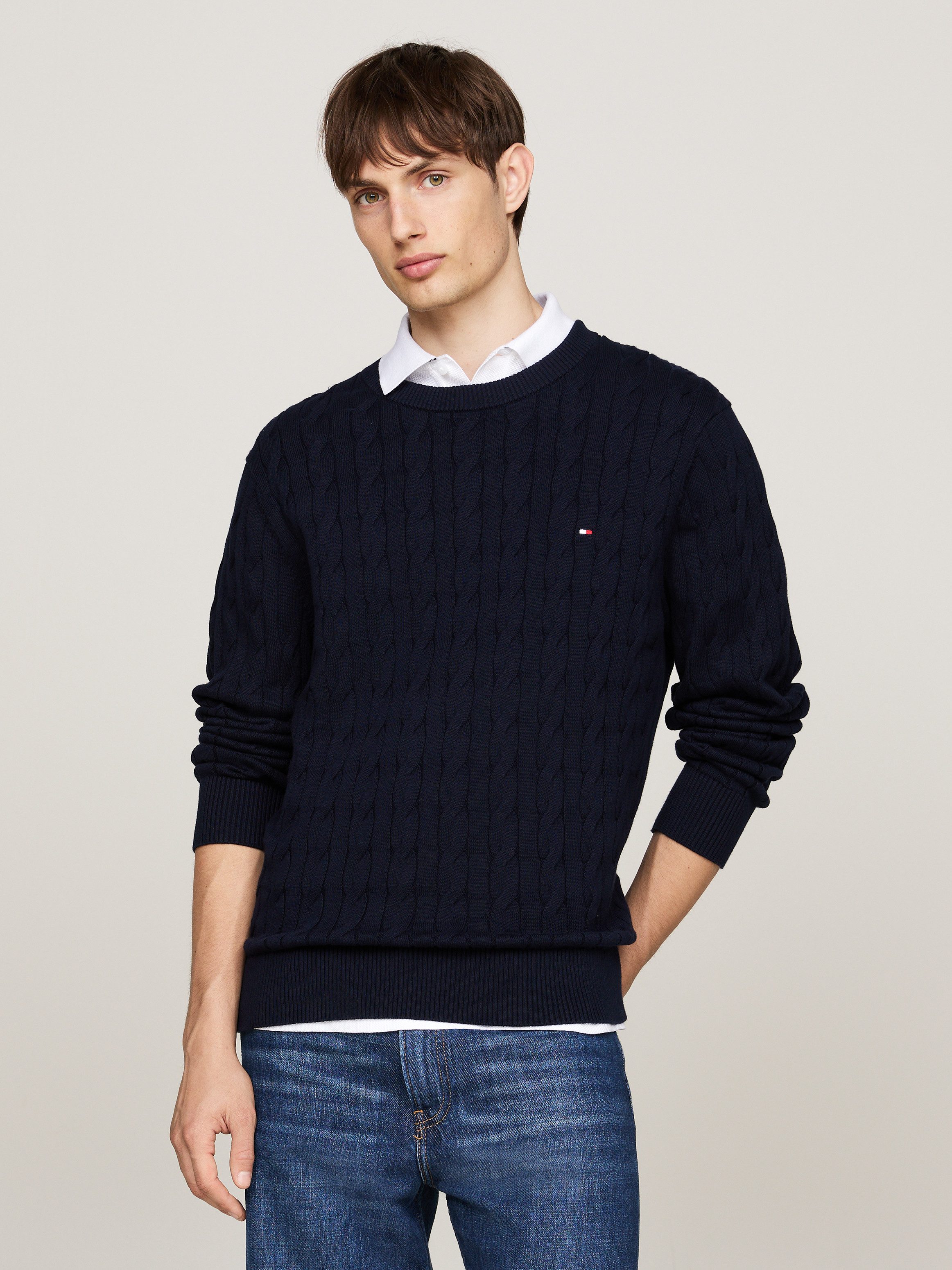 Tommy Hilfiger Strickpullover CLASSIC CABLE CREW günstig online kaufen