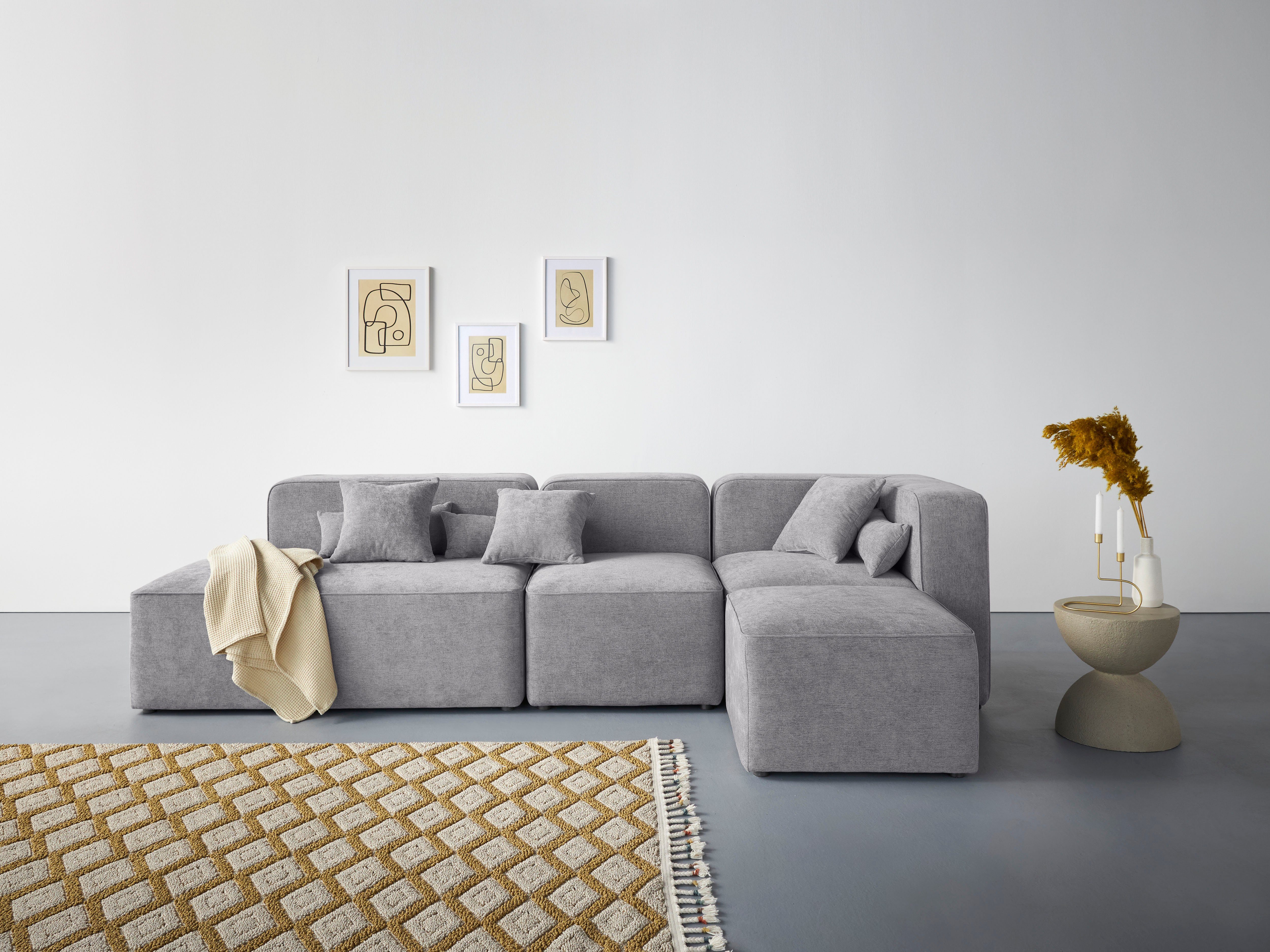 Home affaire Ecksofa Sundstrup L-Form, Modulserie, individuelle Zusammenstellung