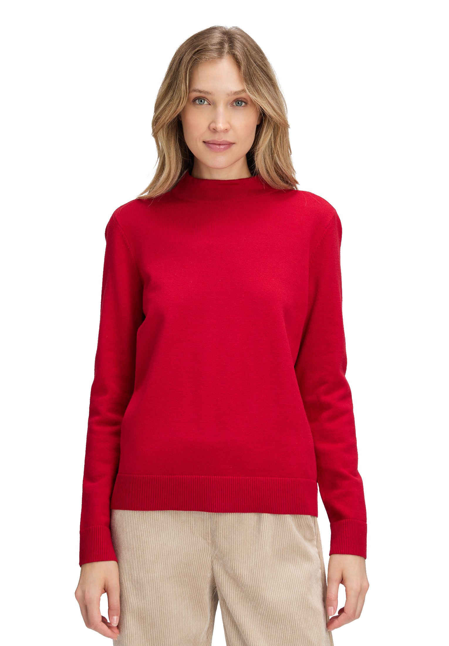 Betty Barclay Strickpullover Damen Basic-Strickpullover mit Stehkragen (1-t günstig online kaufen