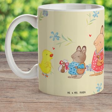 Mr. & Mrs. Panda Kinderbecher Ostern Geschenke - Blumig - Osternest, Bruchfeste Tasse, Kinder Tass, Kunststoff, Mikrowellenbeständig