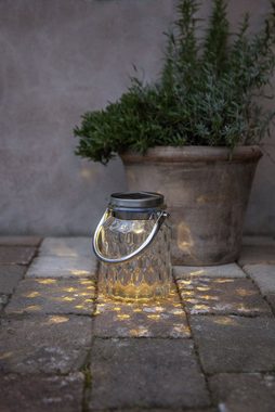 STAR TRADING Hängeleuchten Star LED-Solarglas ' Pireus', mit Aufhänger, klar
