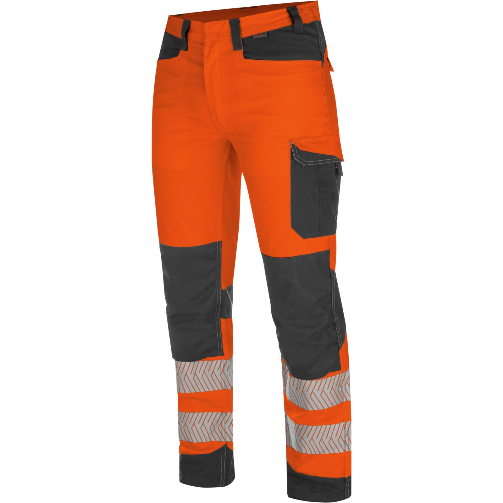 Würth MODYF Arbeitshose Fluo EN 20471 für Profis Warnschutzbundhose Strapazierfähige Hi-Vis Arbeitshose für Herren