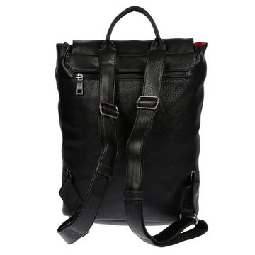 Christian Wippermann Cityrucksack LLUPP Rucksack mit Notebook Tablet Fach aus PU