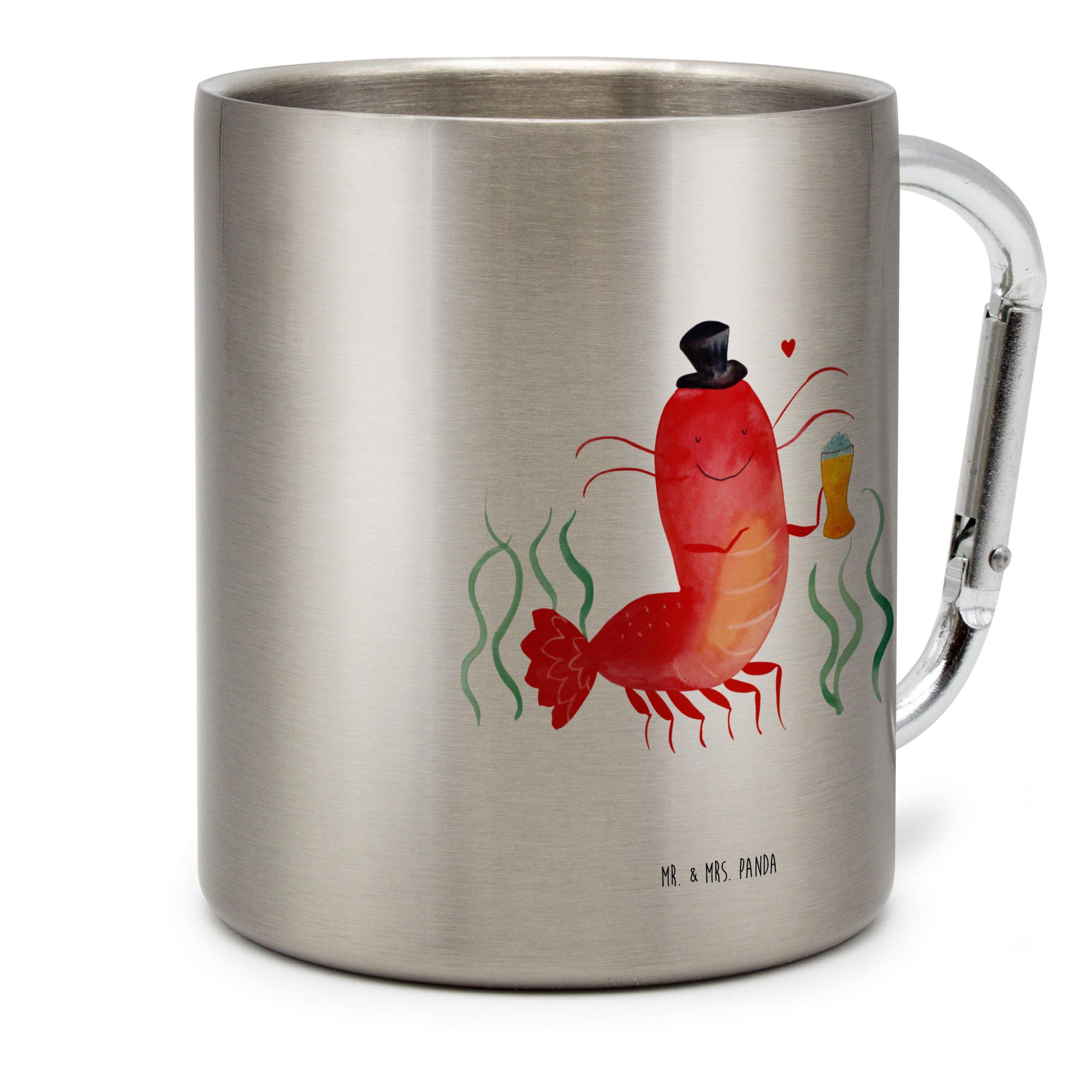 Mr. & Mrs. Panda Tasse Hummer Weizen, Thermobecher, Transparent, Teetasse, Bier, Gasthaus, R, Edelstahl, Edelstahl-Isolierbecher Kochen spruchbecher