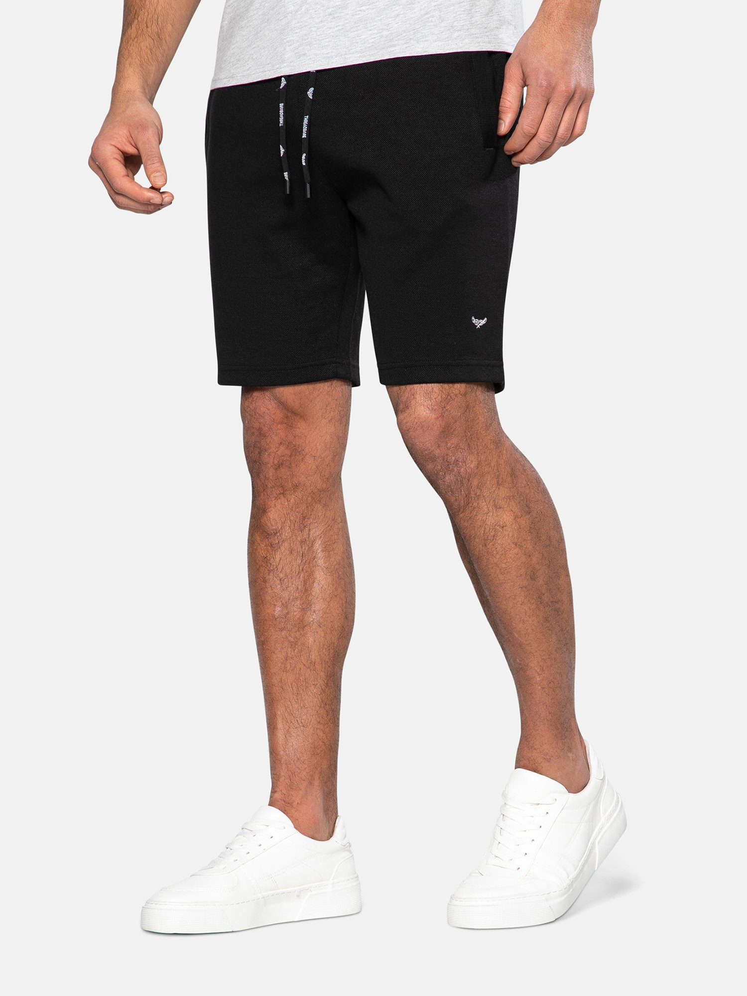 Threadbare Sweatshorts Pique Black