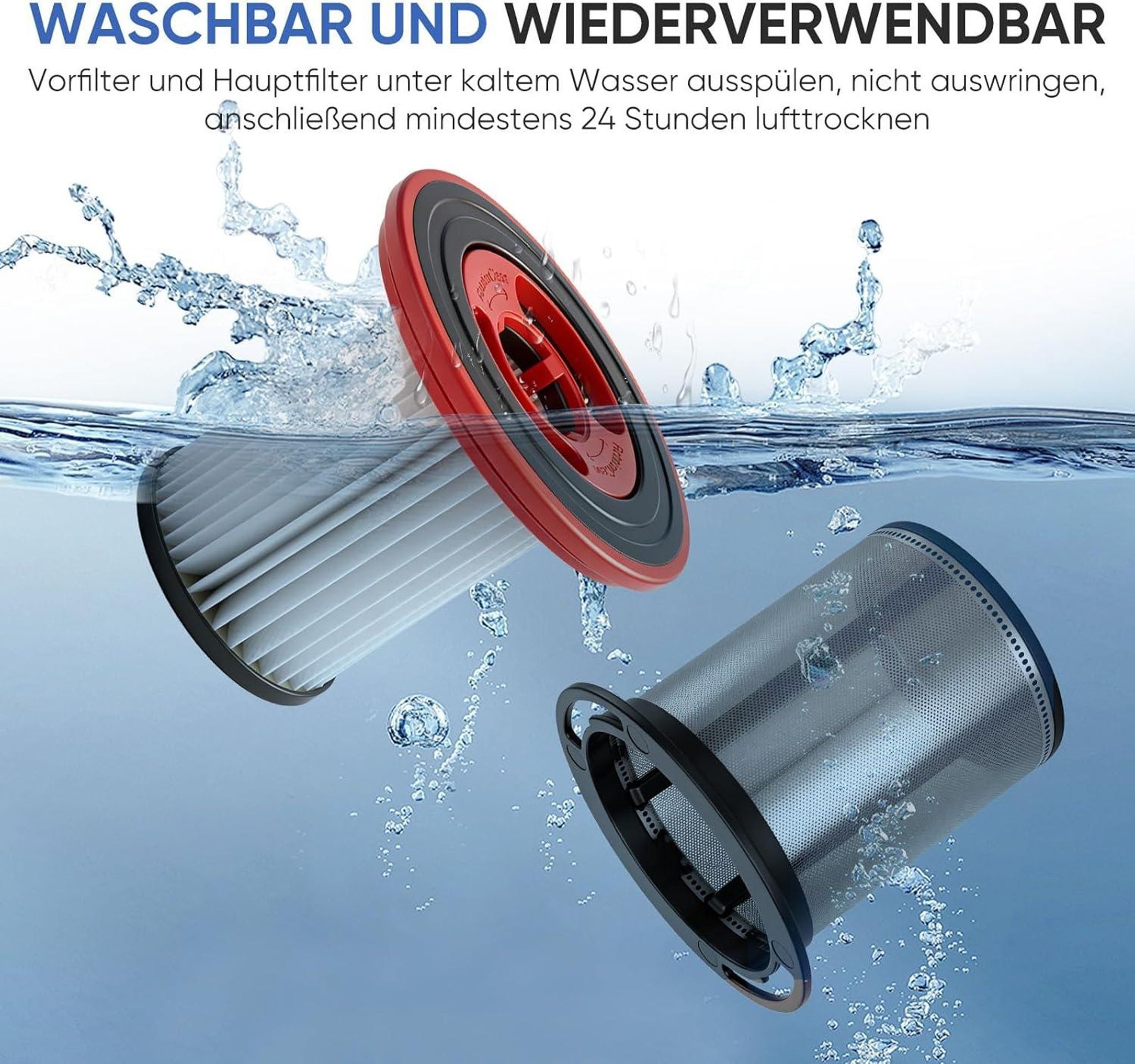 FELIXLEO Ersatzfilter 2 Ersatzfilter 12040193 für Bosch Unlimited Serie 7 Staubsauger – Bild 5 von 5
