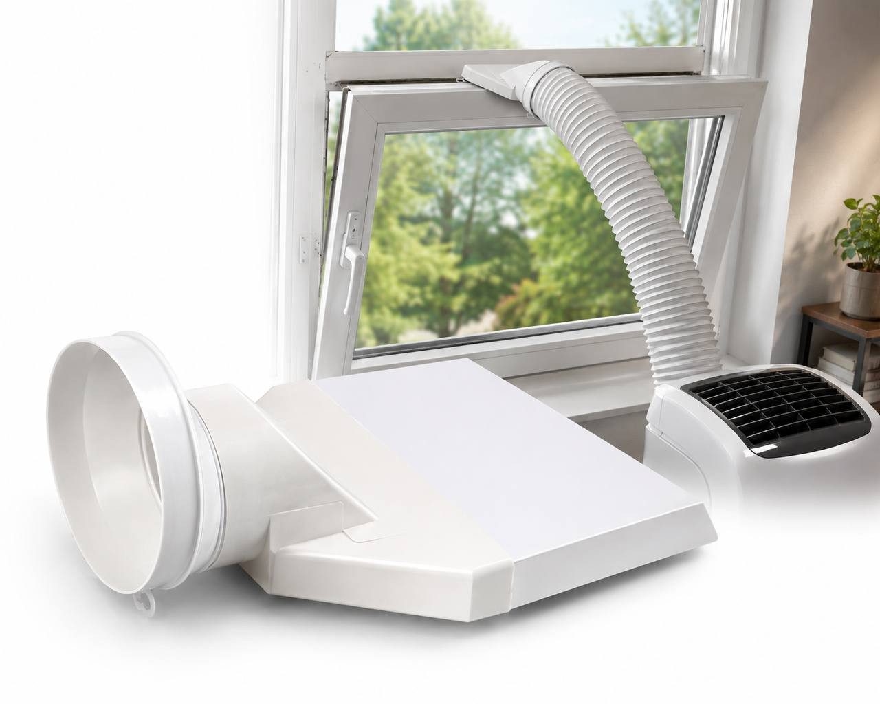 BlitzKasse Klimaanlagenschlauch Fensteradapter für Luftschlauch 150 mm für mobile Klimaanlage Trockner