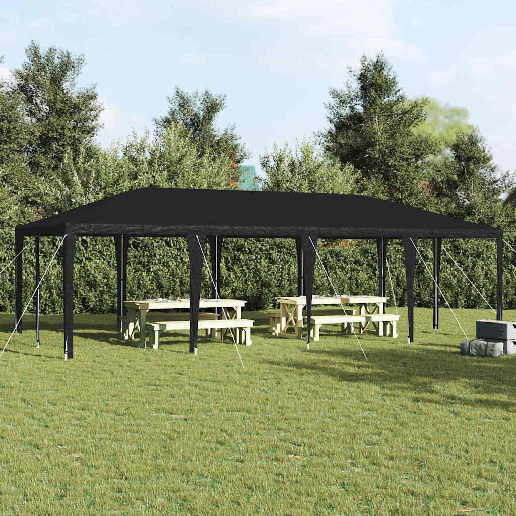 vidaXL Partyzelt Party-Zelt Anthrazit 800 x 400 x 266 cm Polyethylen und Stahl