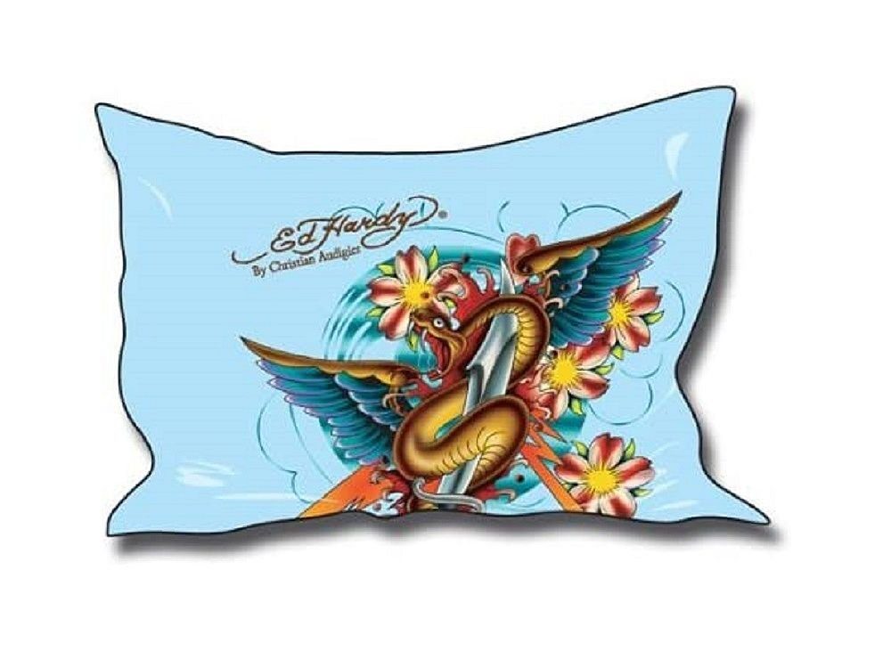 Ed Hardy Kissenbezug Ed Hardy - Kissenbezug Beautiful Snake and Wings 65x100cm