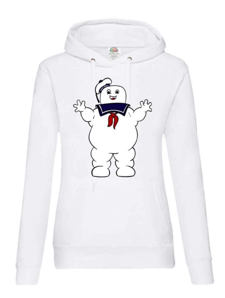 Blondie & Brownie Hoodie Damen Hoodie Marshmallow Kultfigur Print Kapuze Freizeit Nostalgie (Einzelstück, Einzelartikel) Retro Geisterjäger Kultfigur Edition