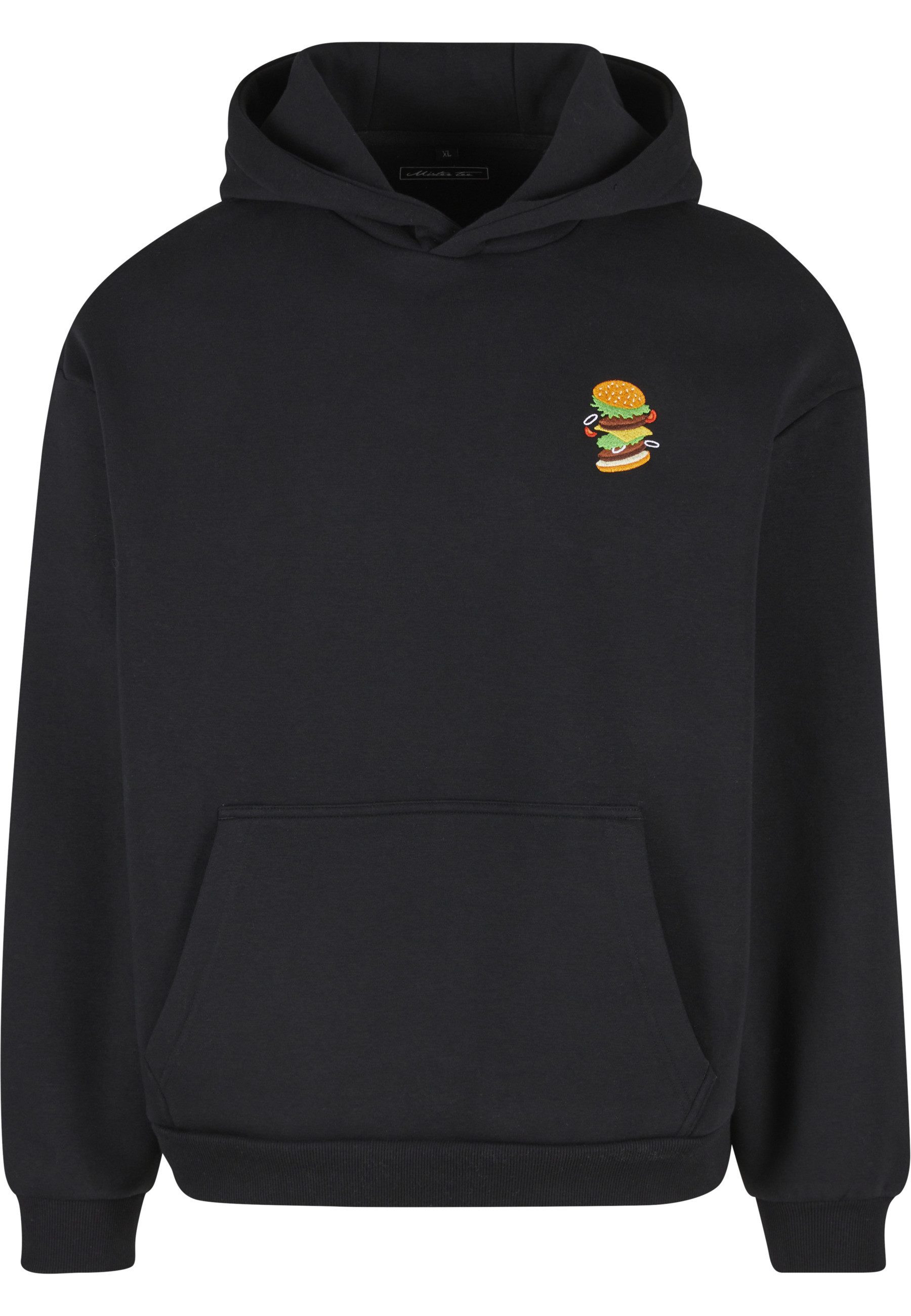 MisterTee Kapuzensweatshirt MisterTee Burger EMB Fluffy Hoody (1-tlg)