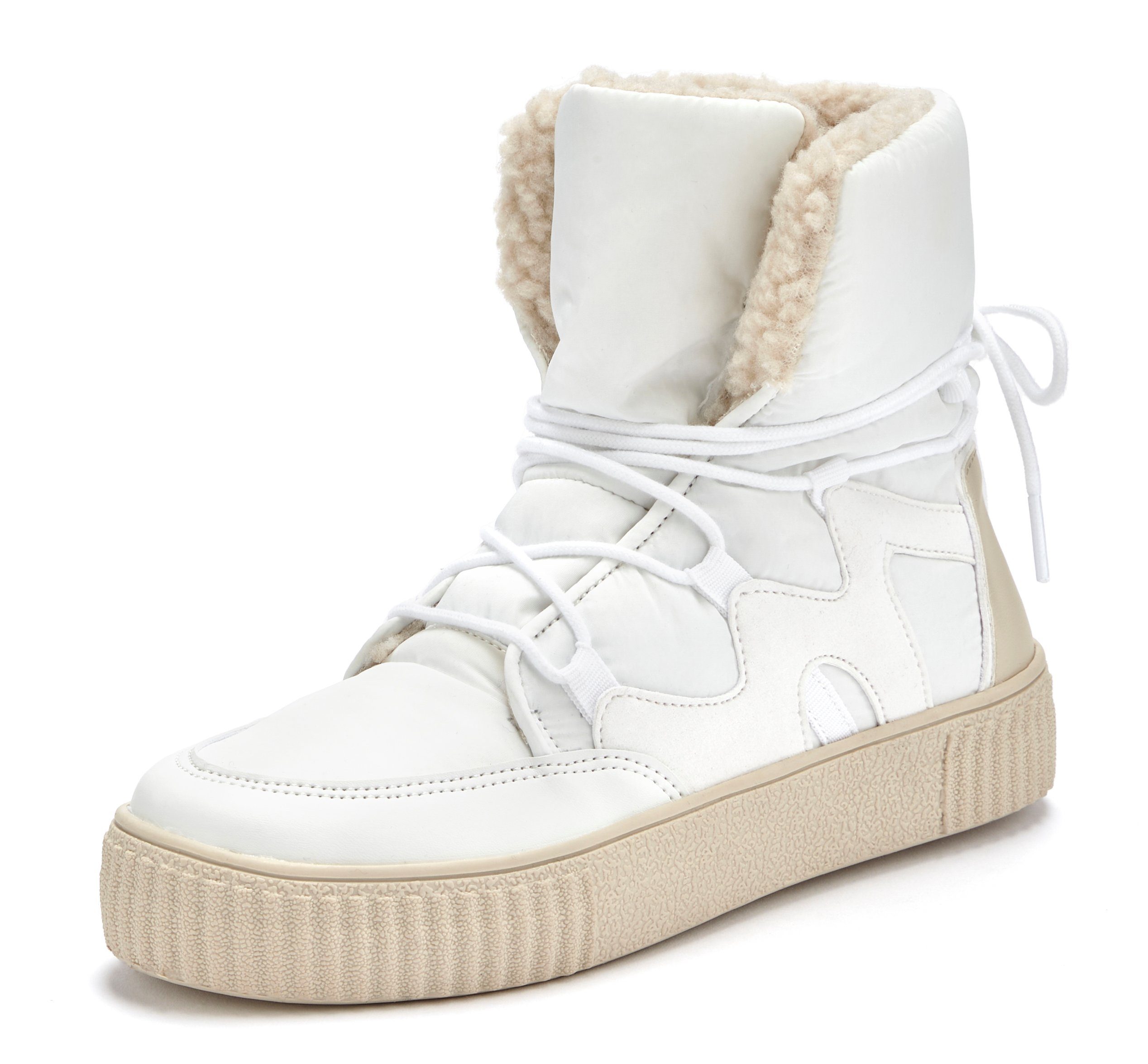 LASCANA Winterboots mit Warmfutter, Snowboots, Schnürstiefelette, Wintersti günstig online kaufen