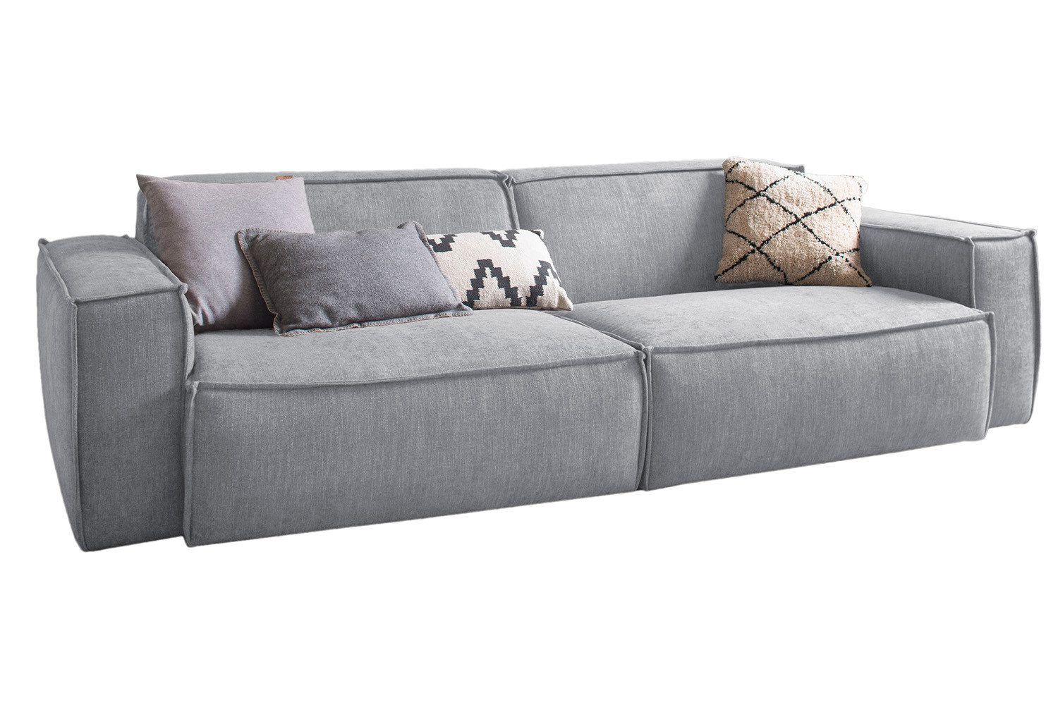 KAWOLA Sofa SAMU, Couch Stoff 2-Sitzer oder 3-Sitzer verschiedene Farben. Reduzierter Preis € 1.719,00. Unverbindliche Preisempfehlung € 2.436,00