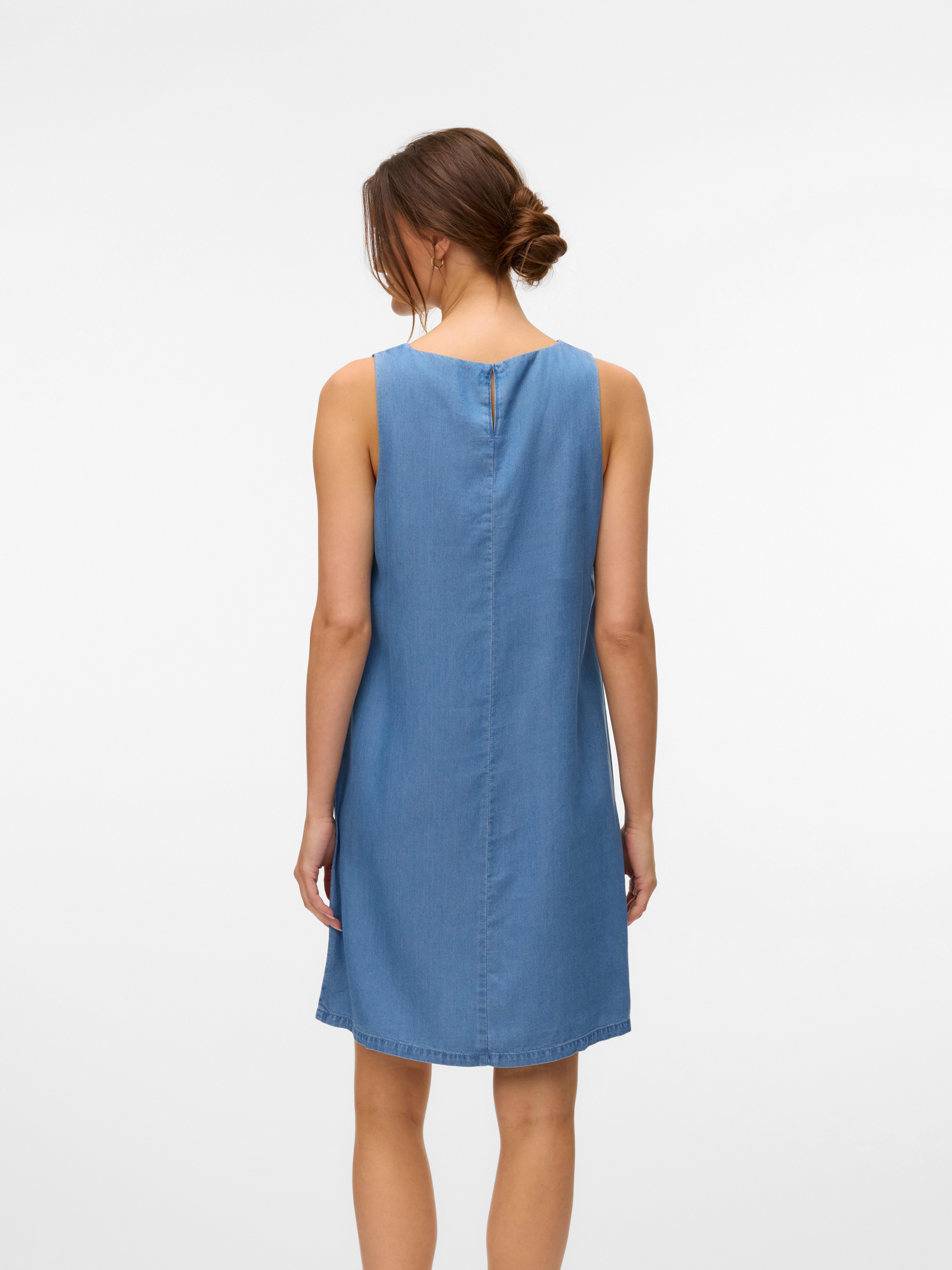 Vero Moda Maxikleid VMFLEUR SL SHORT TENCEL DRESS GA Sommerkleid