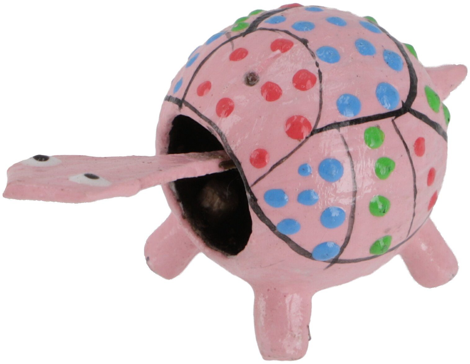 Guru-Shop Dekofigur Wackelkopf Tier, Wackeltier rosa-bunt Schildkröte